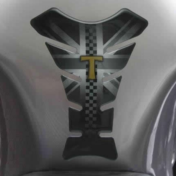 UNION JACK FLAG MOTORBIKE TANK PAD PROTECTOR MOTORCYCLE FUEL TANK GB TRIUMPH eBay