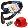 View Item Heavy Duty Motorbike Ground Anchor & Oxford OF178 Motorbike Chain Lock