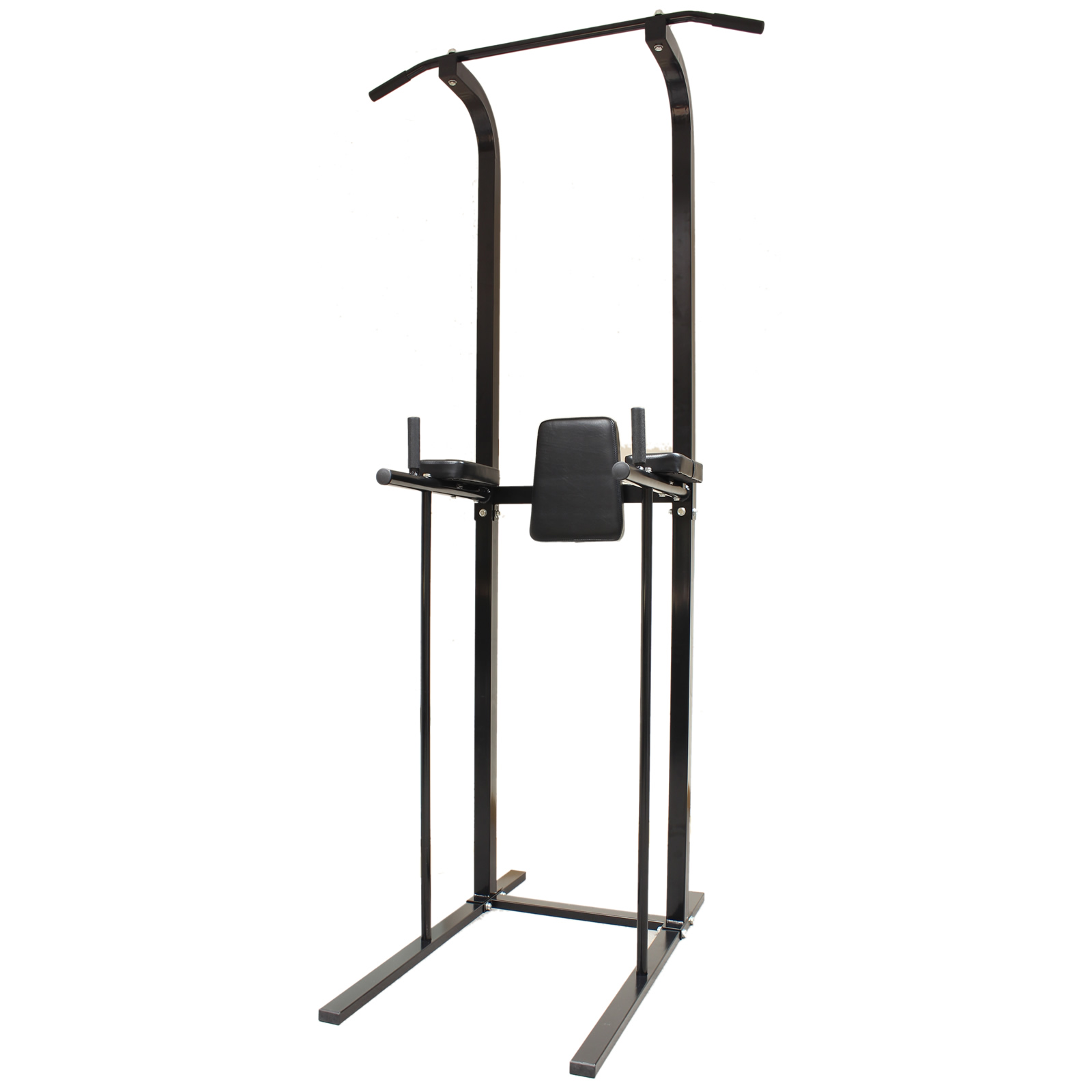 BLACK HOME GYM POWER TOWER DIP STATION PULL/CHIN UP BAR KNEE/LEG RAISE WORKOUT eBay