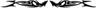 View Item E-TECH Black Evil Eyes Car Tattoo Stickers
