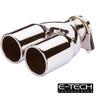 View Item E-TECH Tornado Twin Round Car Exhaust Trim