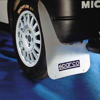 Sparco rally style mudflaps White please note Sparco describe these 