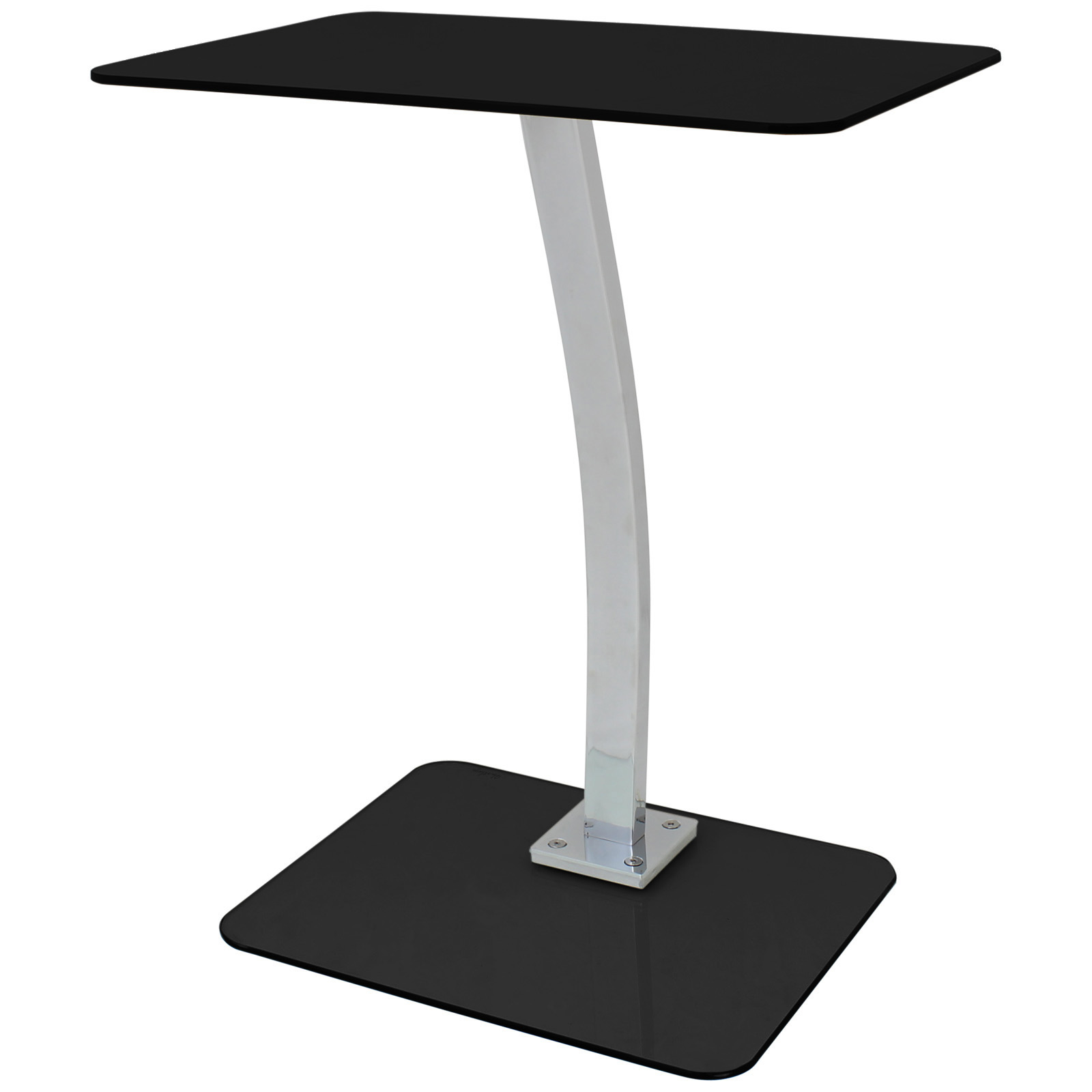 GLASS LAPTOP STAND/DESK/TABLE/TRAY ADJUSTABLE/PORTABLE