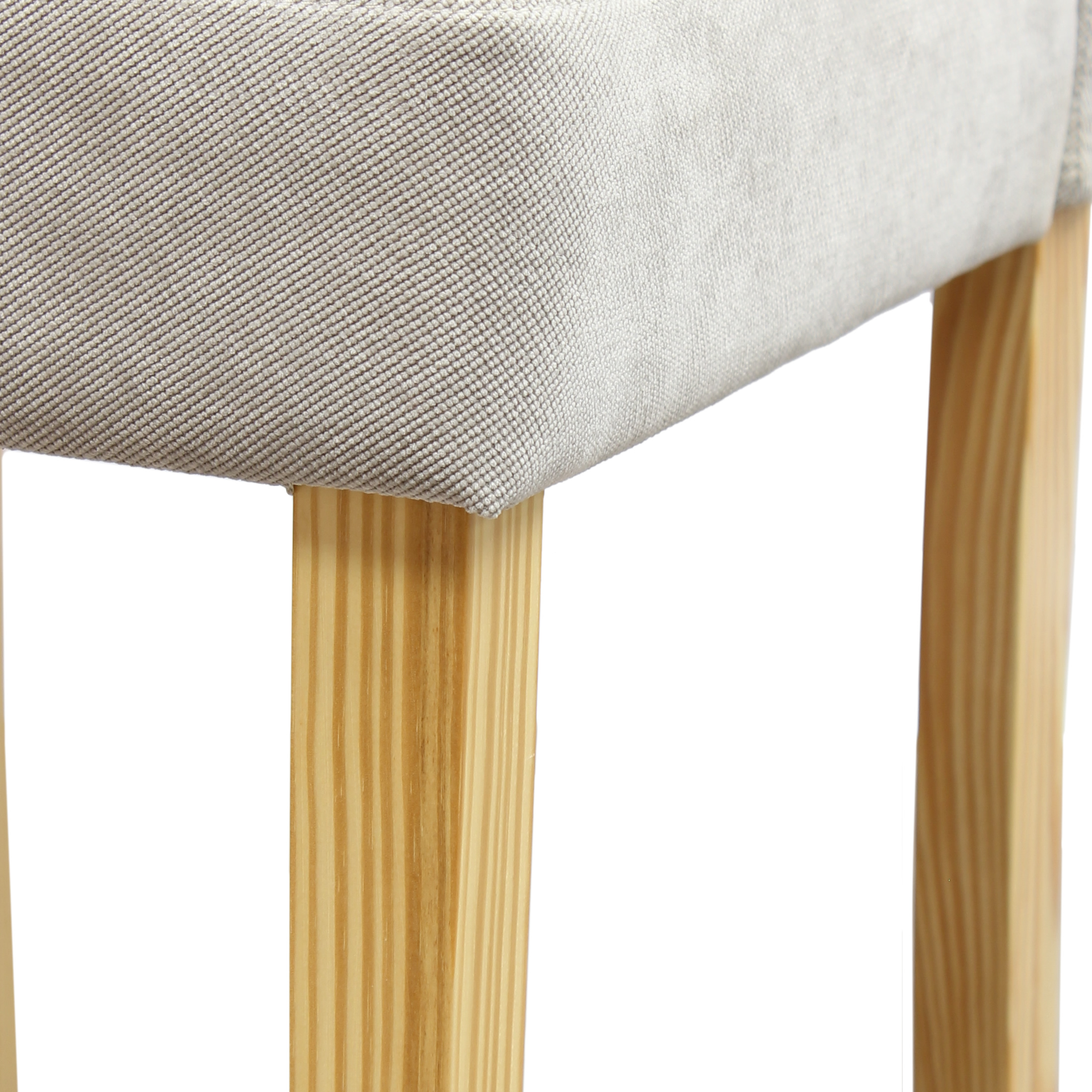 STONE BUTTON BACK DINING CHAIRS WOODEN OAK EFF LEGS TABLE/FURNITURE