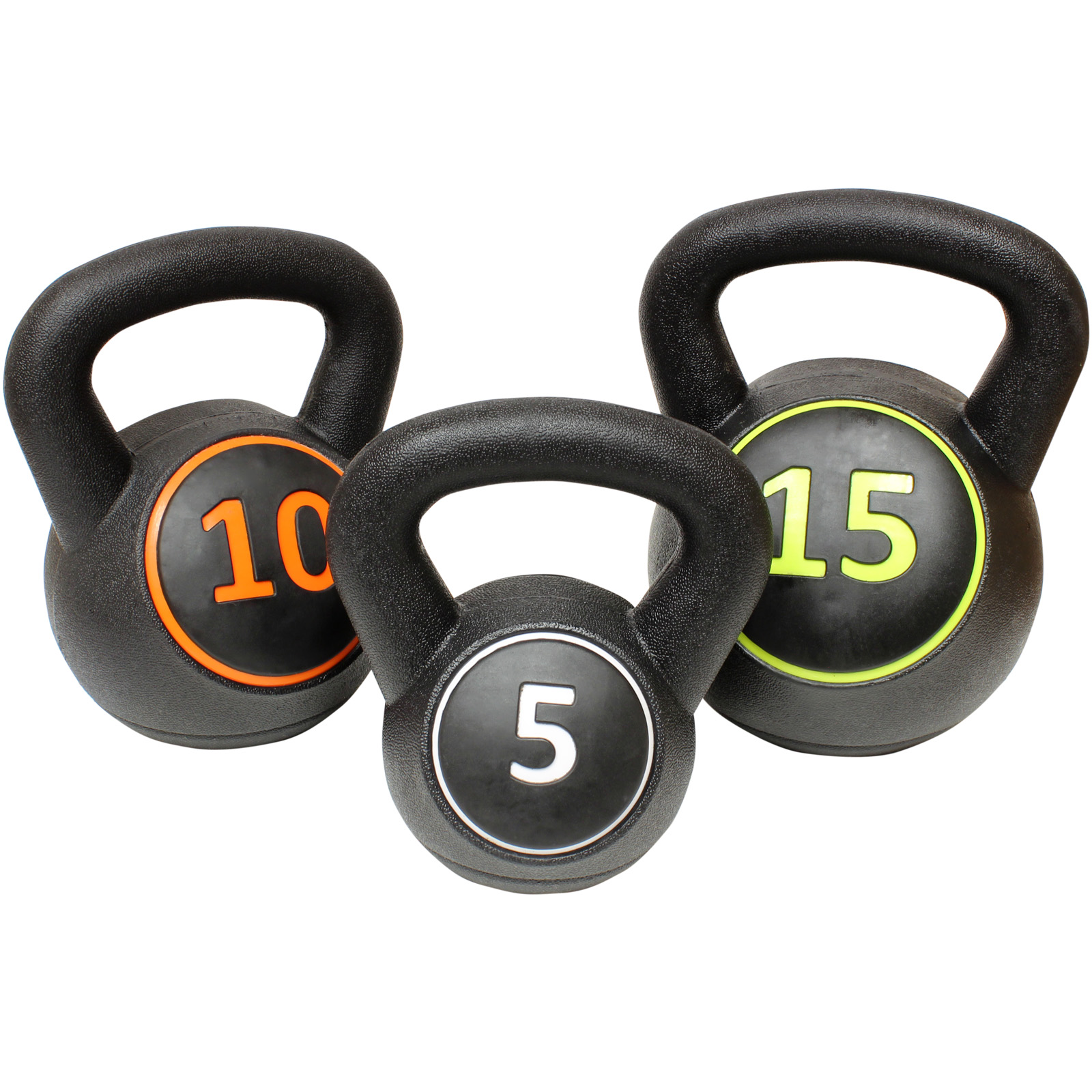 MIRAFIT 3pc Vinyl Kettlebell Weight Set & Stand Gym Fitness/Strength Training eBay