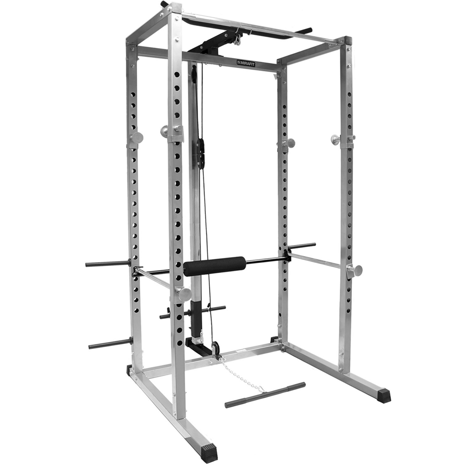 MIRAFIT Power Rack Squat Cage & Cable Lat Pull Up/Down/Row/Curl Station
