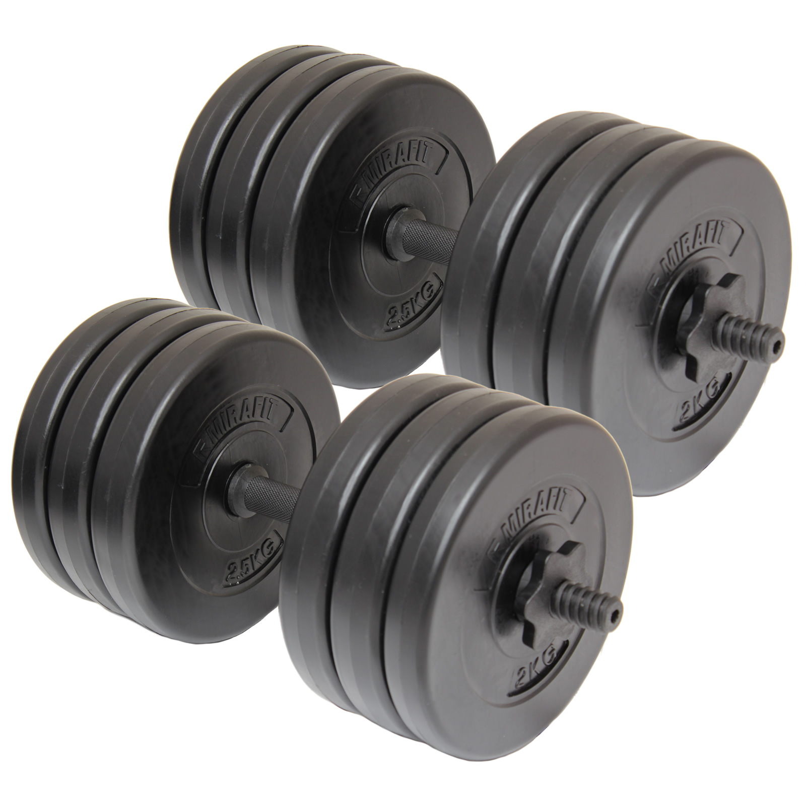 MIRAFIT Dumbbell Free Weights Set Gym Weight Lifting Training Dumbells