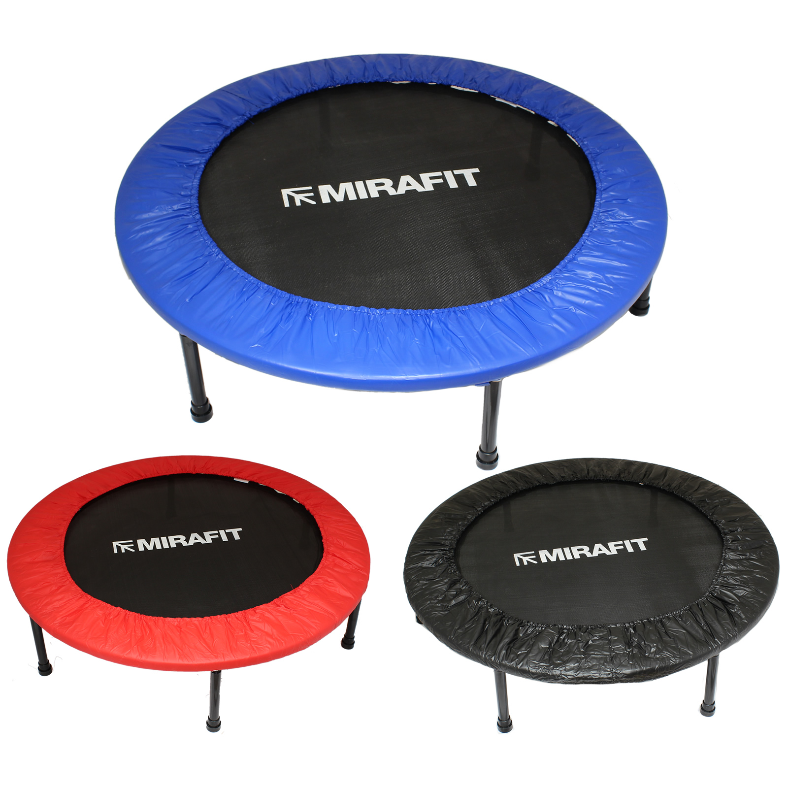 MIRAFIT 40” Mini Trampoline Aerobic Fitness/Exercise Rebounder/Bouncer