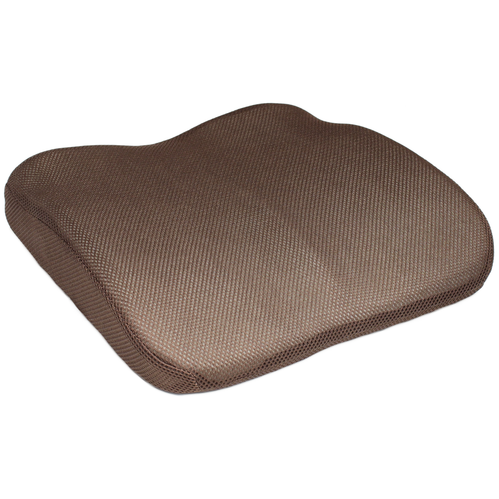 BROWN MESH MEMORY FOAM CAR/VAN LOWER BACK/SEAT BASE CUSHION LUMBAR