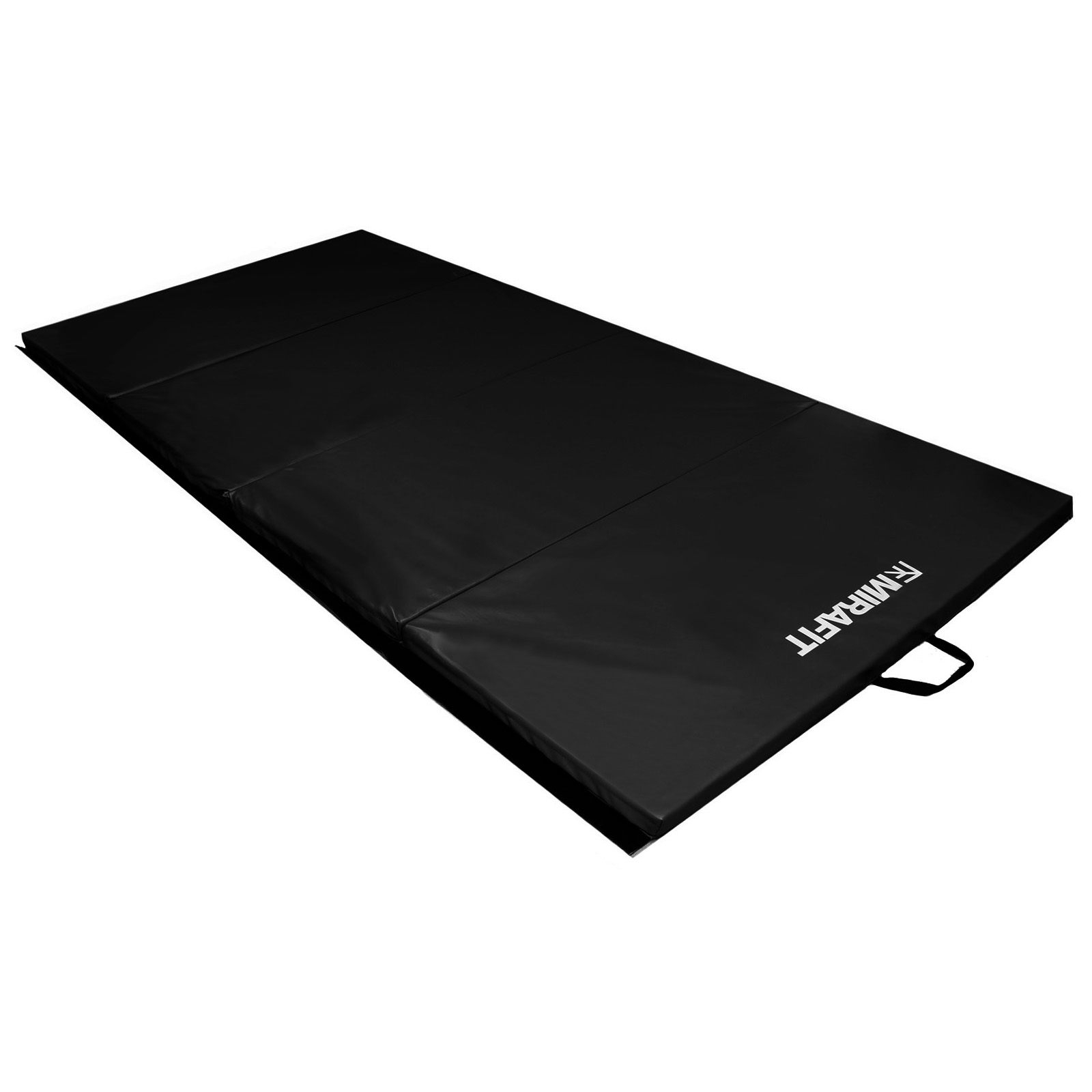 MIRAFIT Black 8ft Folding Exercise/Gymnastics Floor Mat Gym/Crash