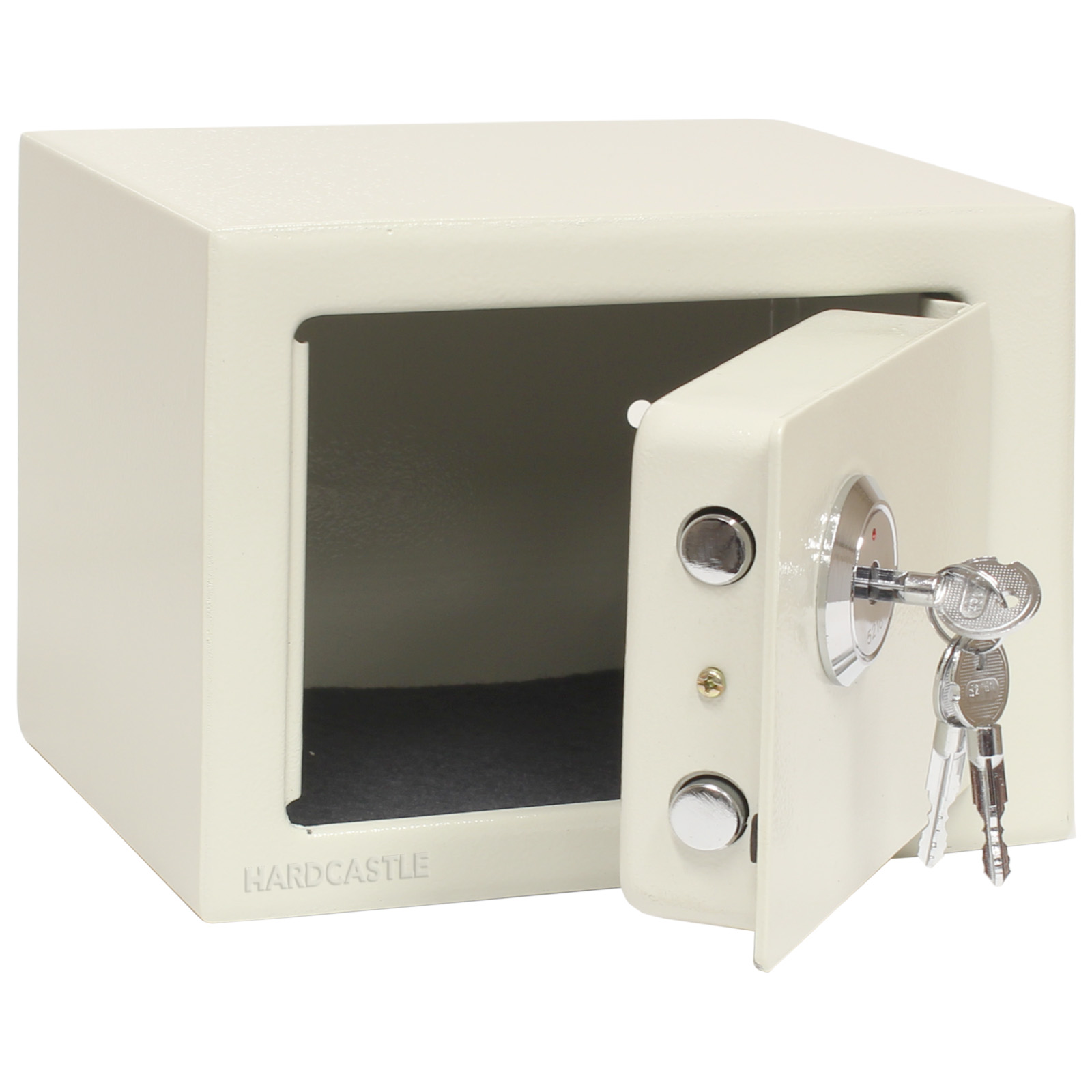 BEIGE KEY OPERATED HOME SECURITY MONEY/CASH SAFE STRONG STEEL DESIGN CE