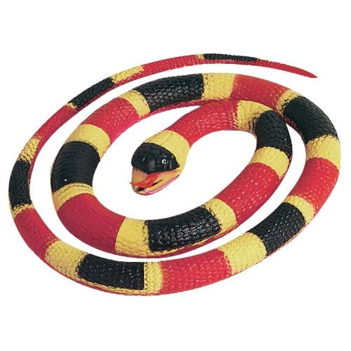 New Wild Republic 66cm Rubber Snake Toy Various Colours