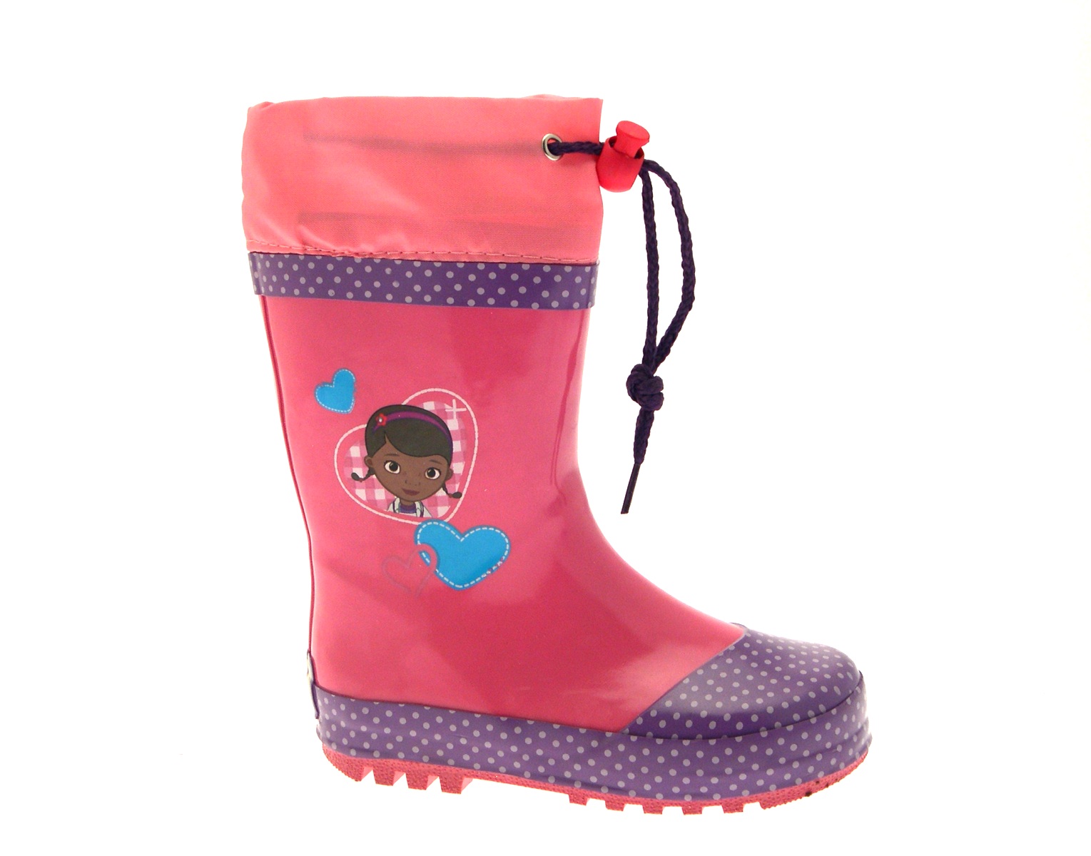 Girls Disney Doc McStuffins Rubber Snow Boots Wellies