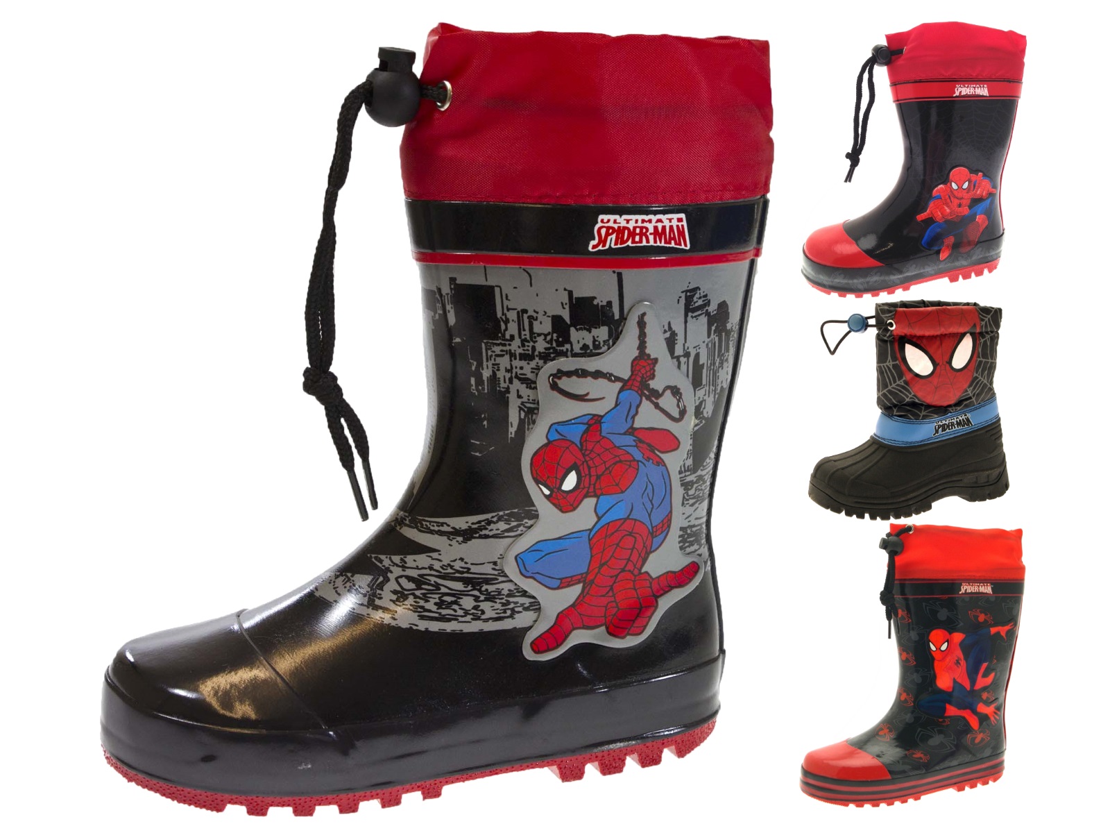 Toddler Rain Boots Marvel Spider-Man Web Cuffed Wellington Boots