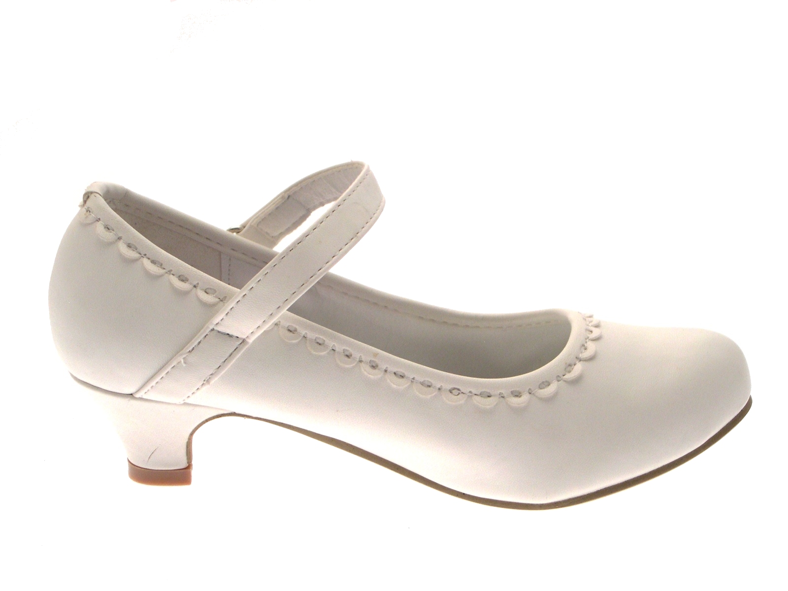 White Satin Kids Bar Shoes White Satin Kids Bar Shoes
