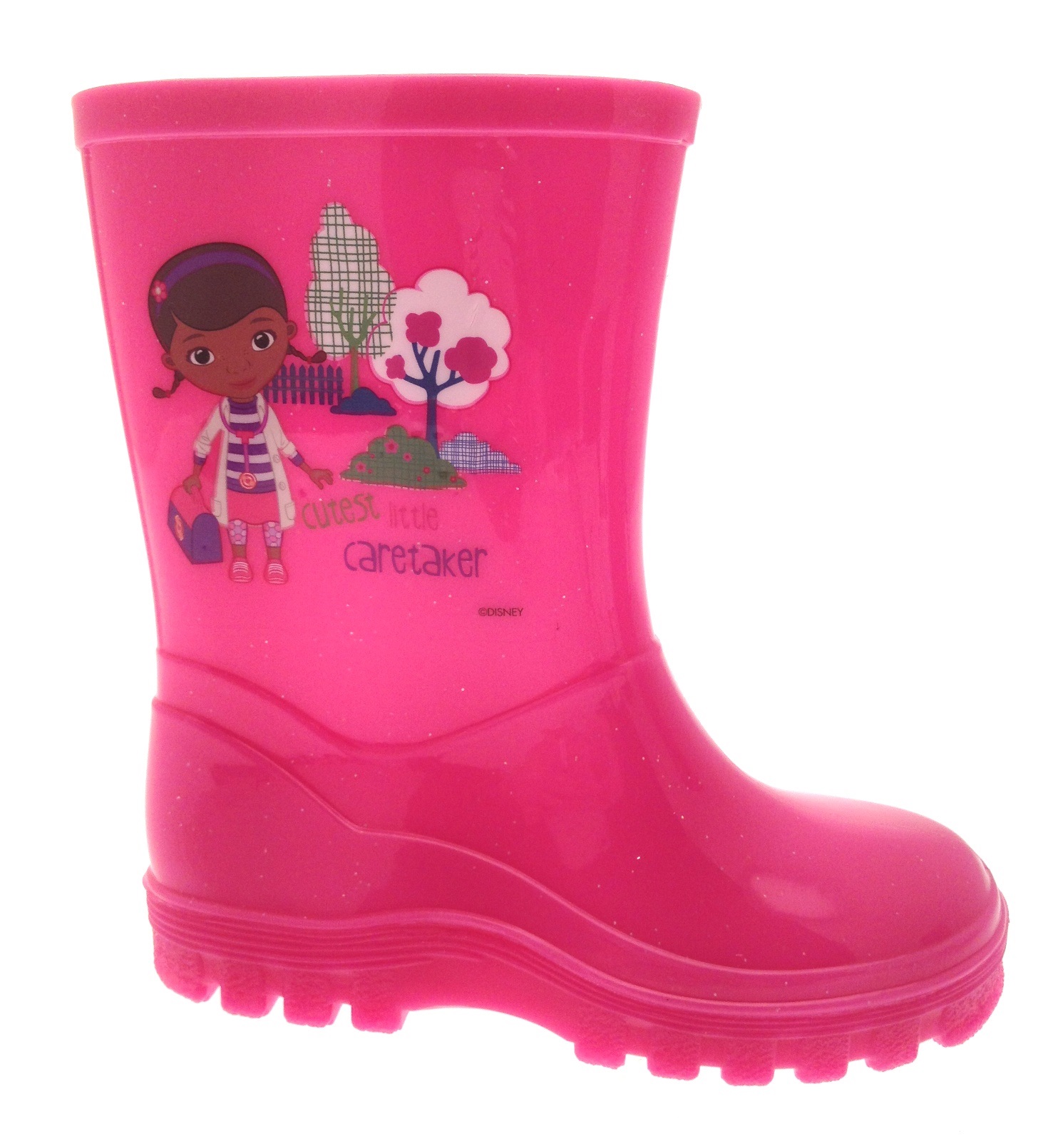 Kids Girls Disney Doc McStuffins Wellington Boots Wellies