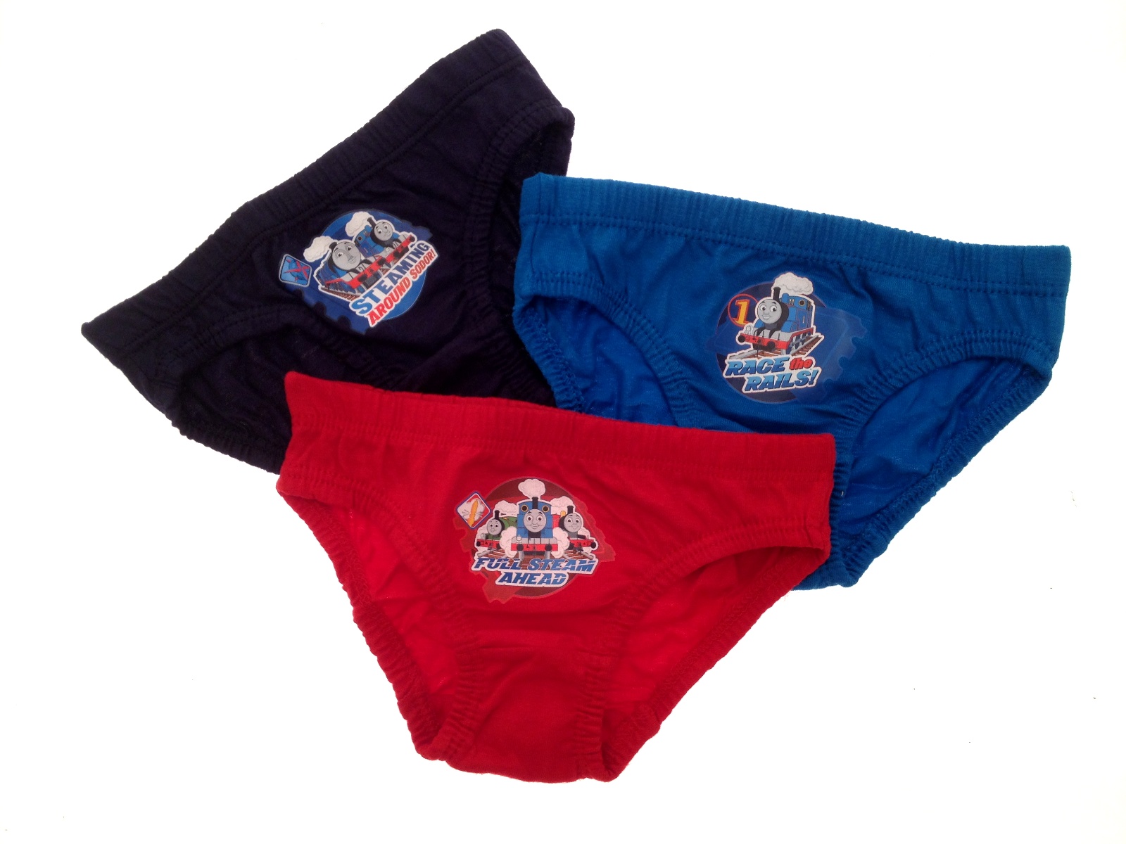 KIDS BOYS 3 PACK THOMAS THE TANK ENGINE UNDERWEAR PANTS BRIEFS SIZE 1