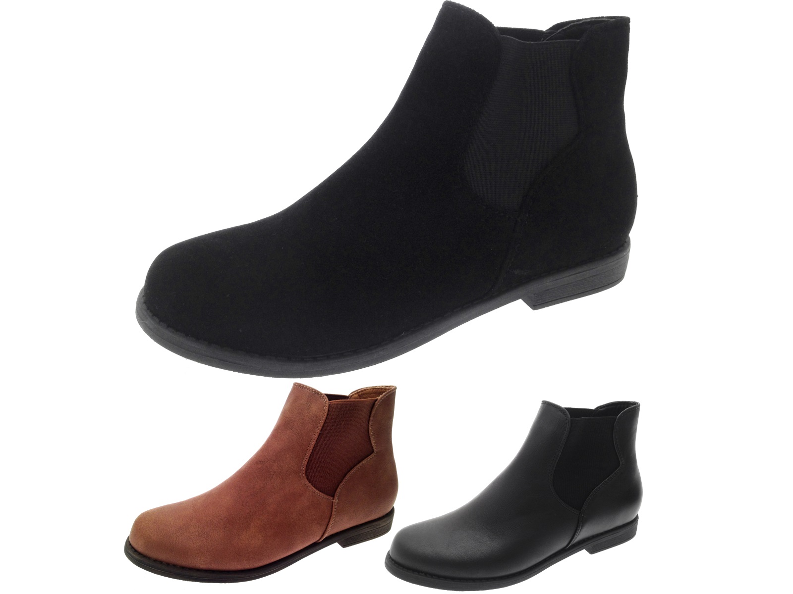 suede ankle boots flat womens