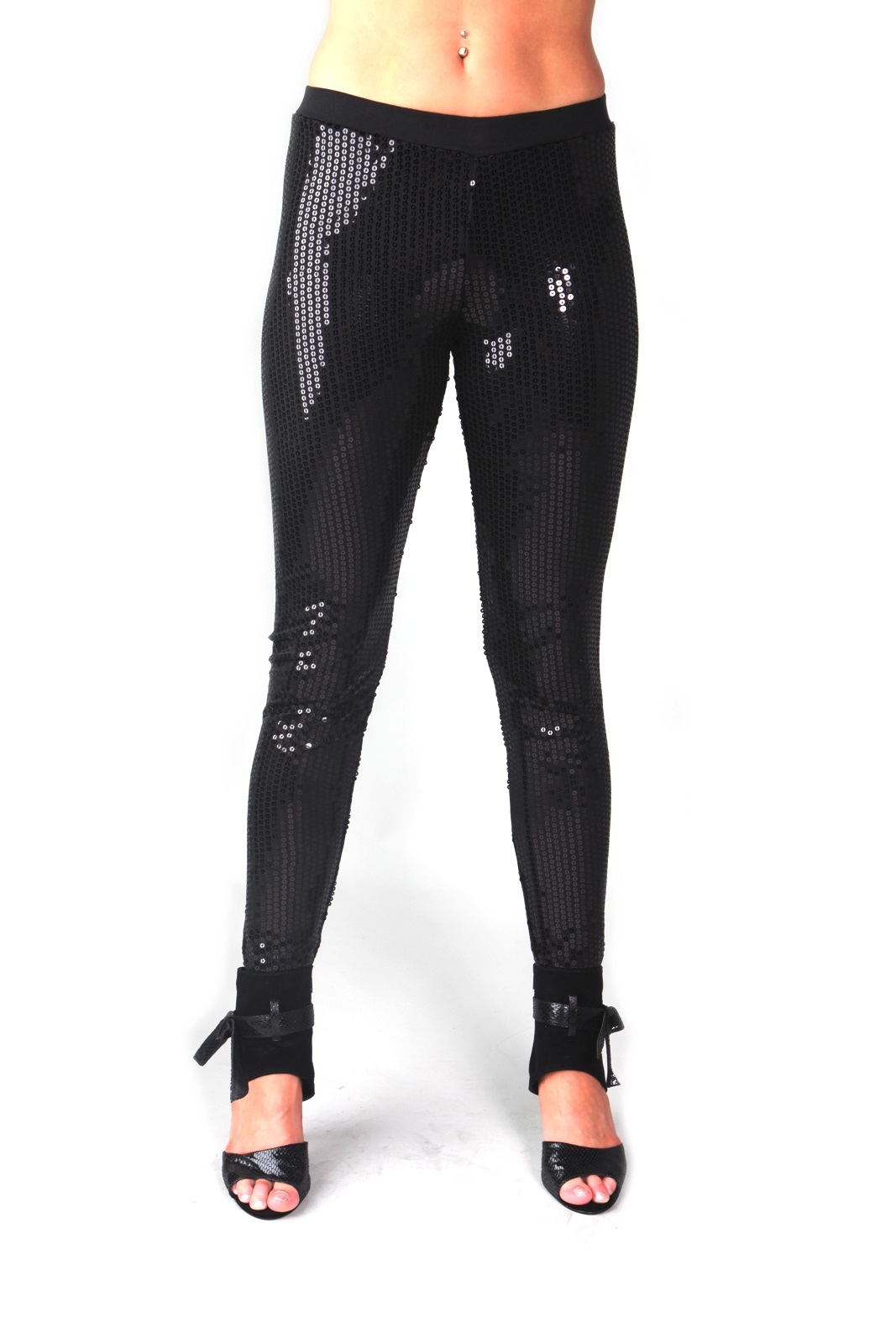 leopard sequin leggings