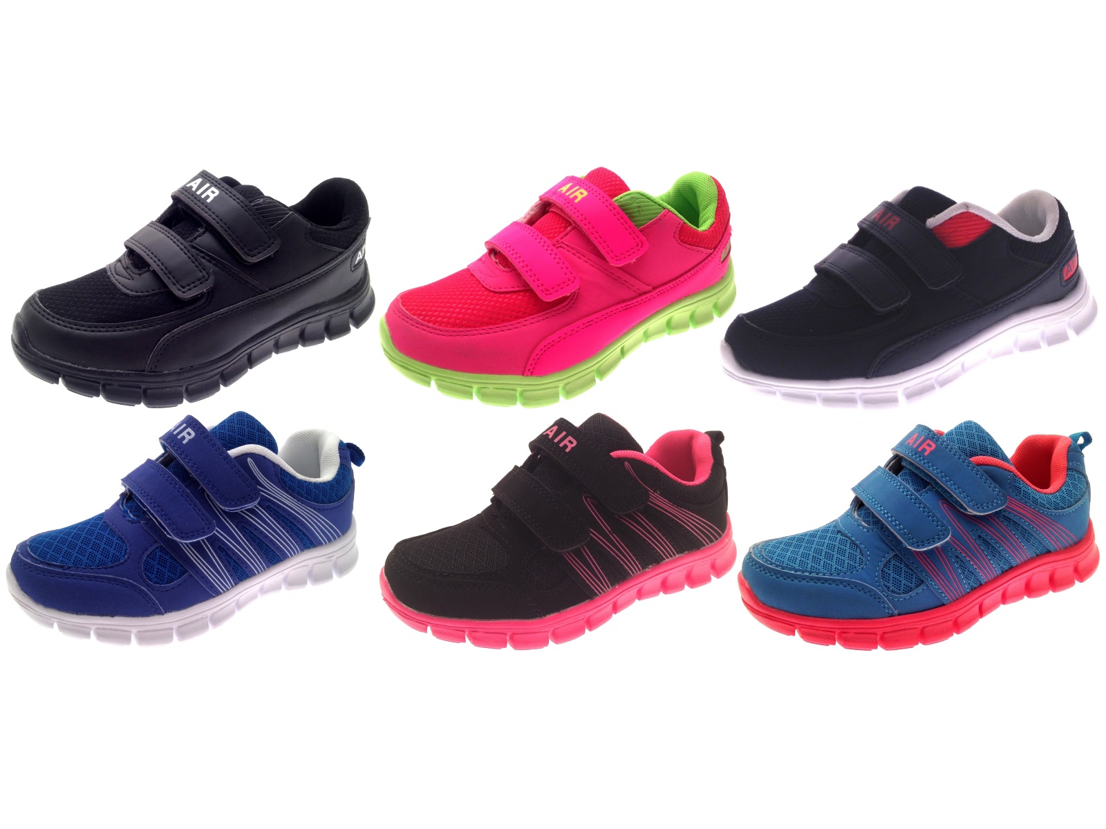 running shoes with velcro fasteners