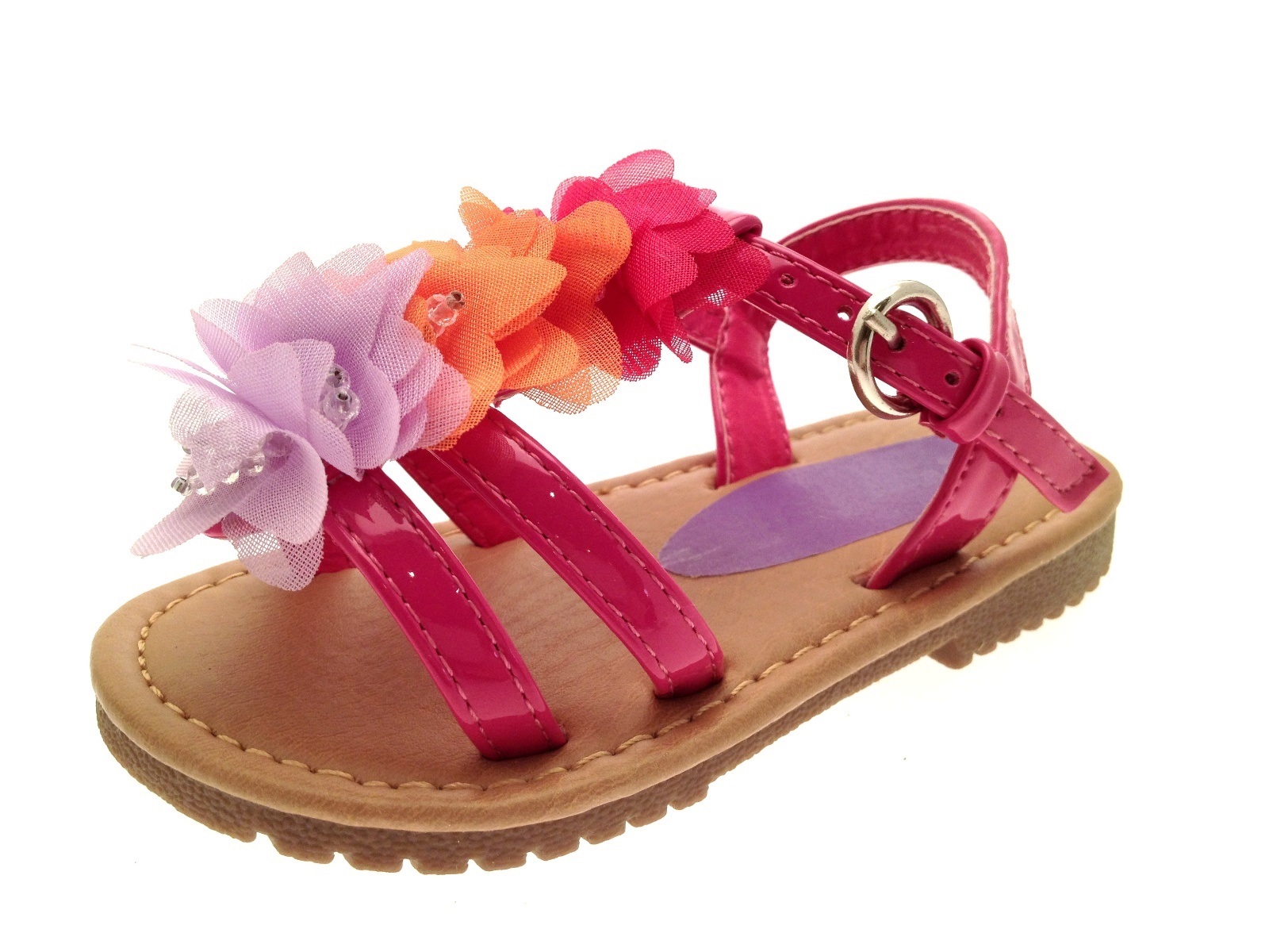 Kids Girls Summer Sandals Infants Beach Shoes Flower Party Flats Size