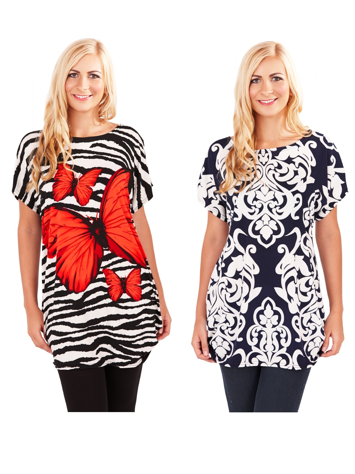 Womens Tunic Top Ruched Sides Summer Blouse T Shirt Ladies Clothing Size UK 8-16