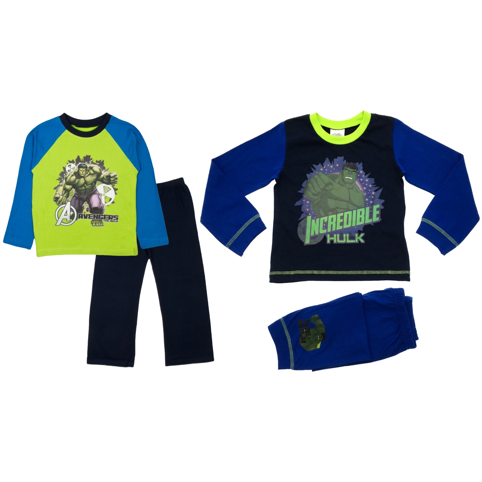 Kids Boys Pyjamas Marvel Avengers The Incredible Hulk Pjs Set Size UK 4