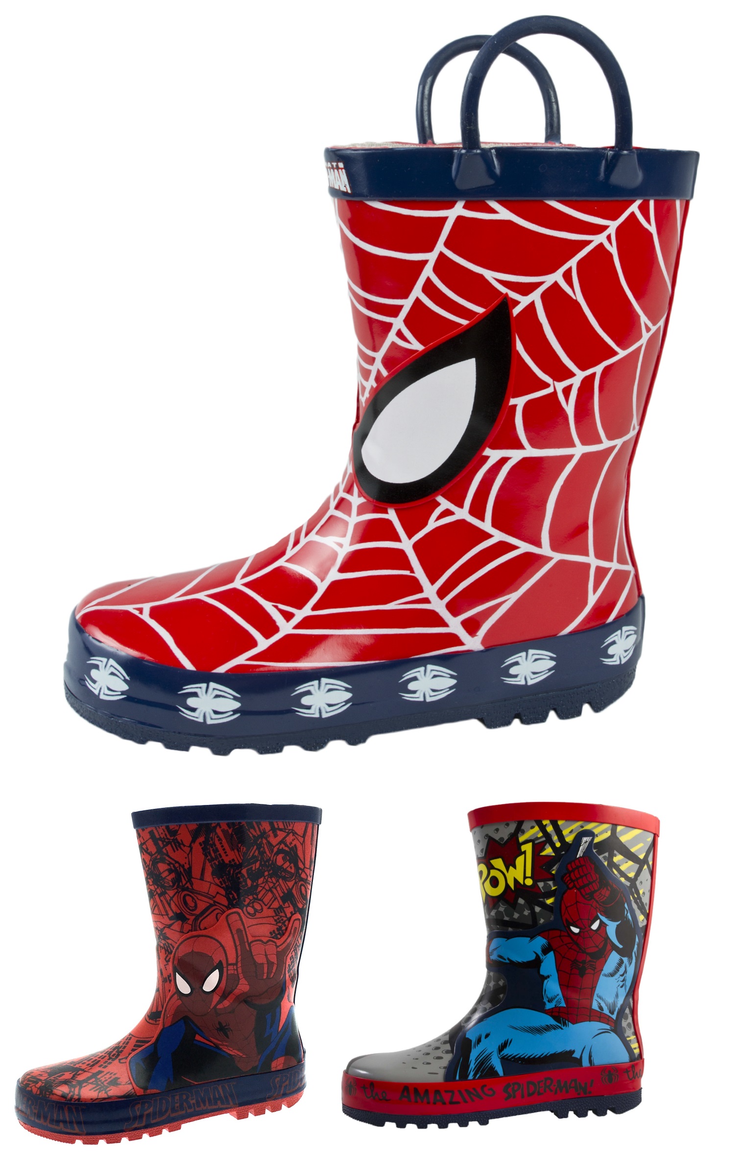 Spiderman Wellington Boots Boys Marvel Superhero Wellies