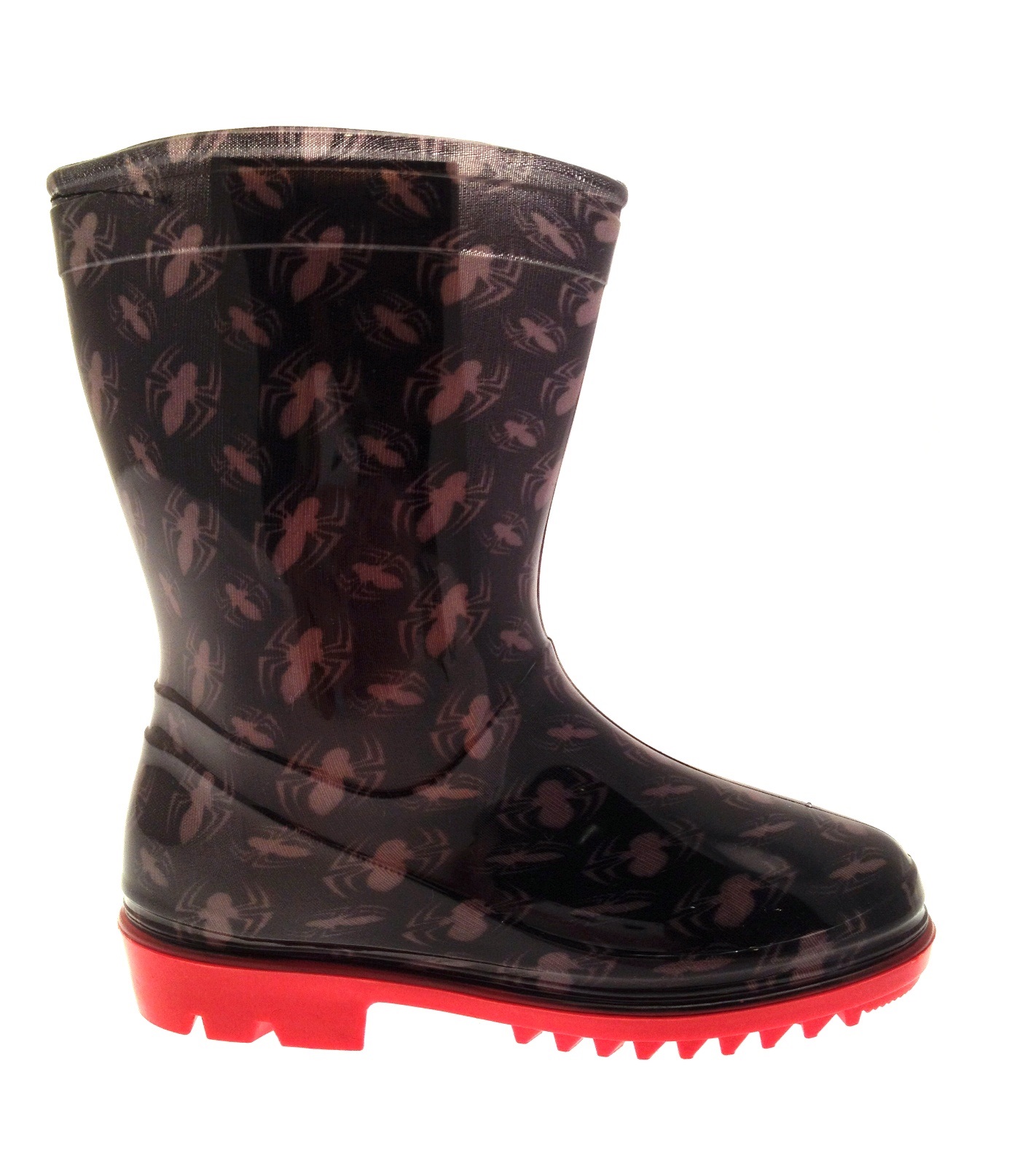 KIDS BOYS MARVEL SPIDERMAN SNOW WINTER BOOTS WELLIES