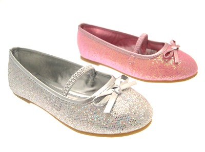 Ballet Shoes Kids on Girls Glitter Ballet Pumps Shoes Wedding Party Siz 4j 2 Ebay
