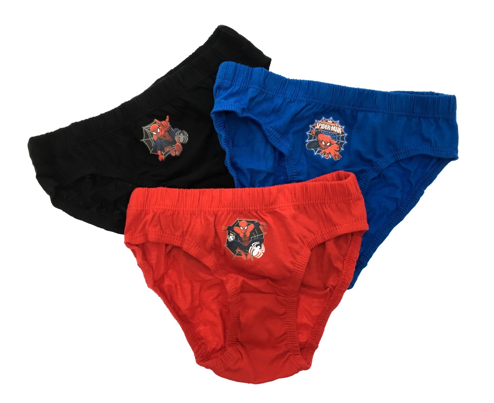 Kids Boys Toddlers 3 Pack Ultimate Spiderman Underwear Briefs Size 2 8