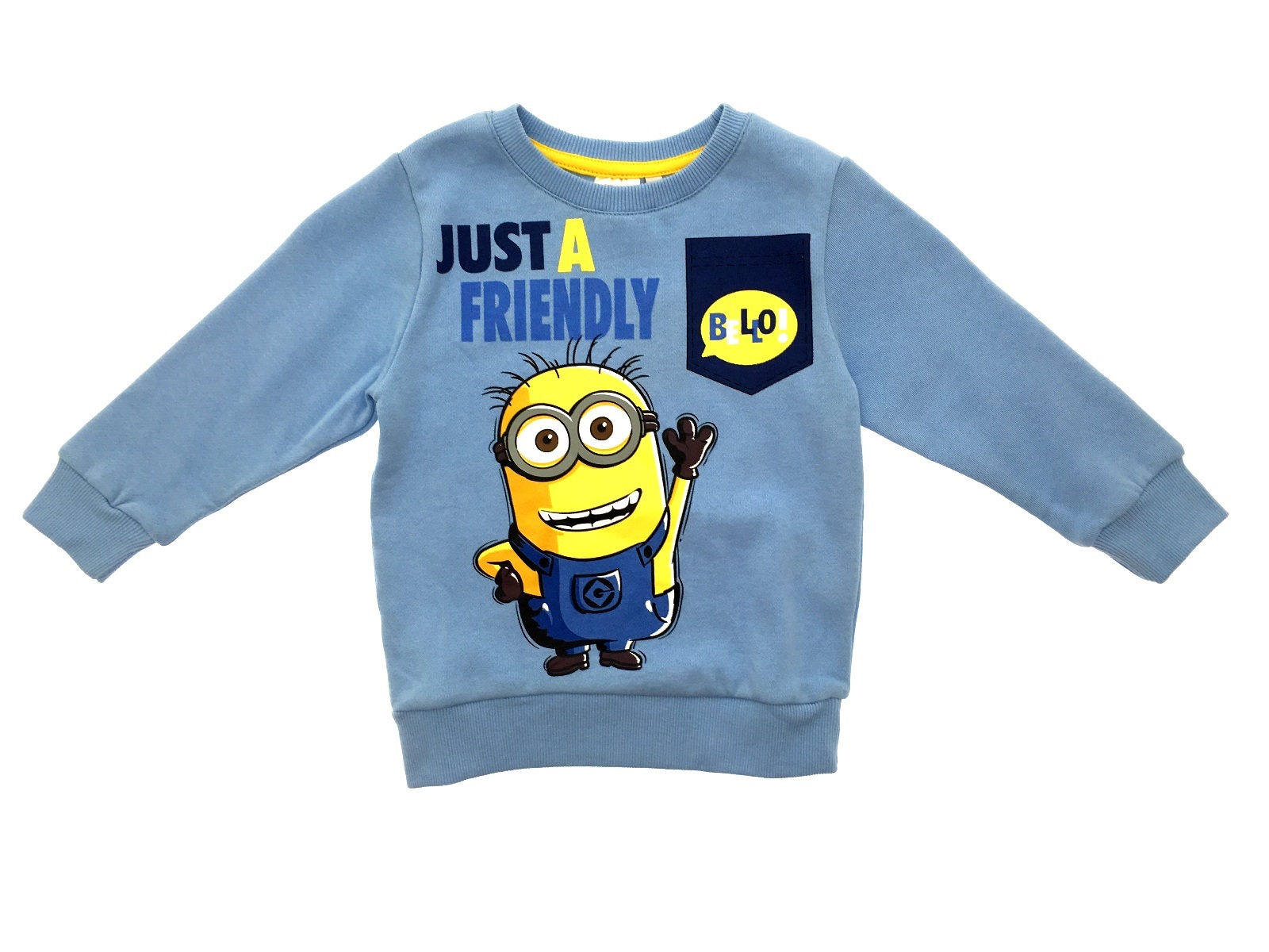 Kids Boys Despicable Me Minions Jumper Sweatshirt Sweater Size UK 3 8