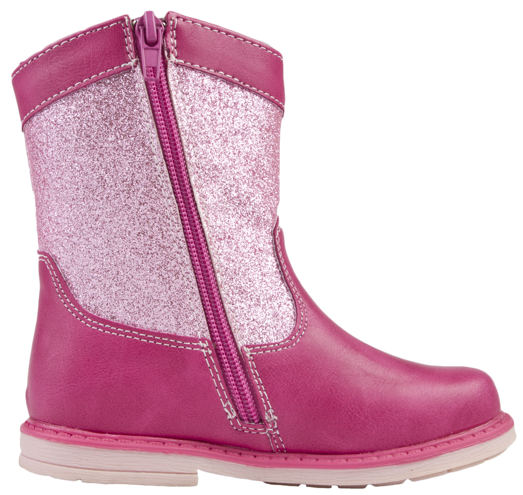 Girls Peppa Pig Boots Mid Calf Warm Winter Glitter Character Shoes Kids