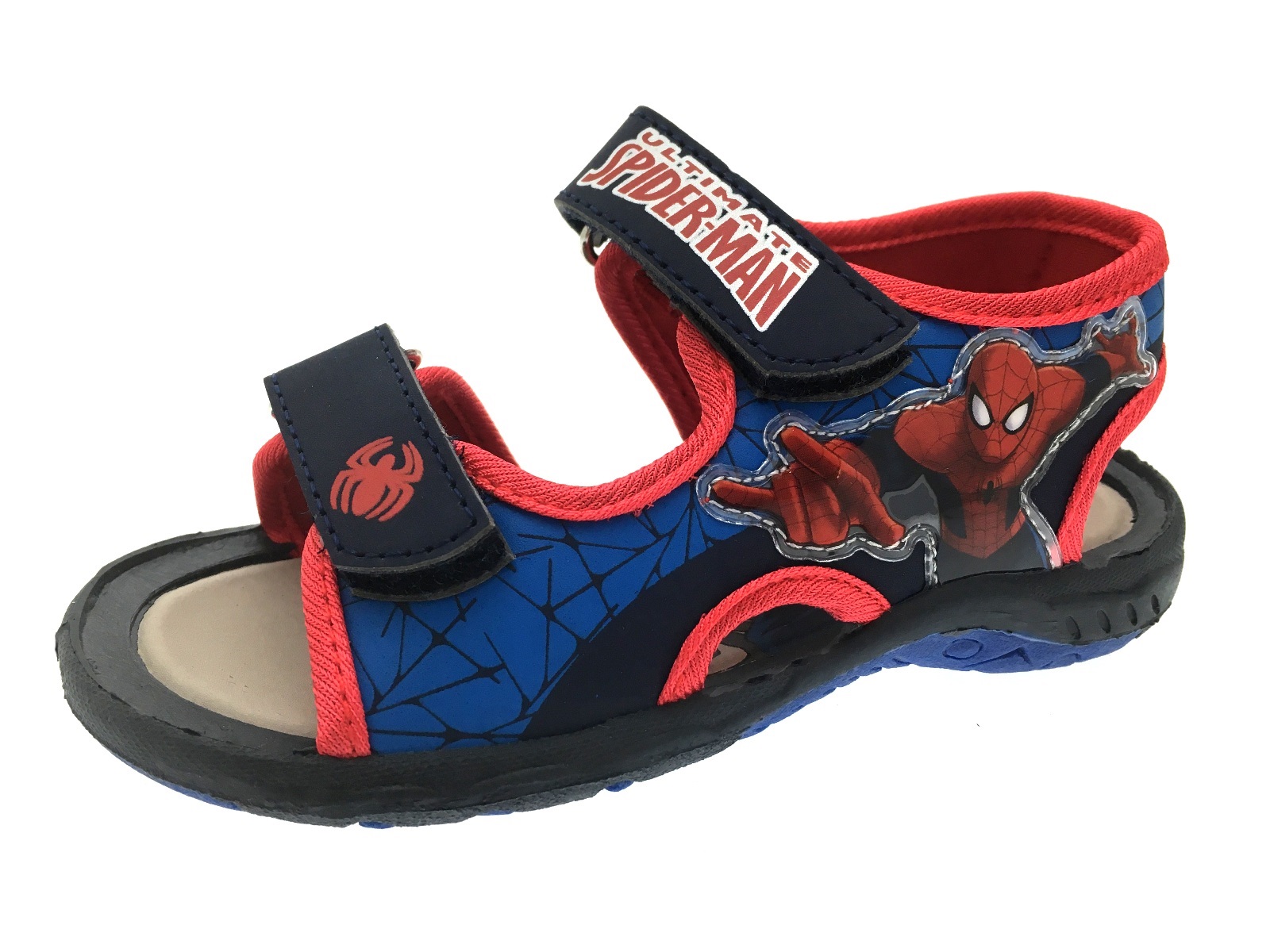 Kids Boys Spiderman Summer Sandals Slip On Beach Clogs Mules Holiday ...