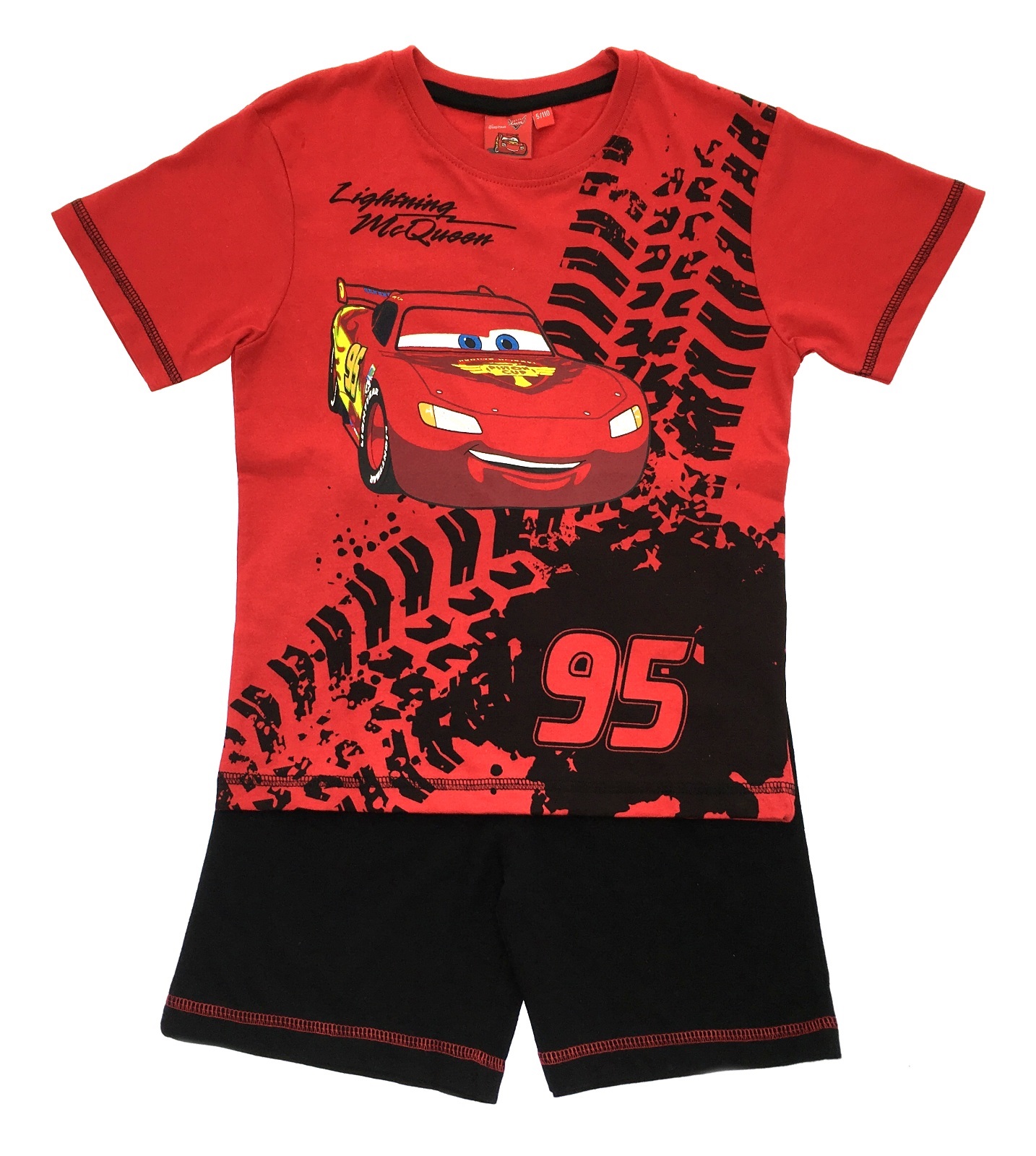 Boys Disney Cars Lightning McQueen Pyjamas Short Pjs 2 Piece Pyjama Set Size