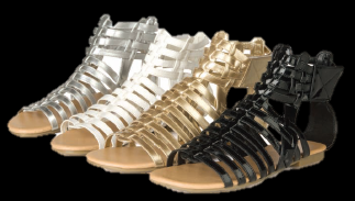 LADIES-FLAT-SANDALS-WOMENS-GLADIATOR-SHOES-SIZE-3-8