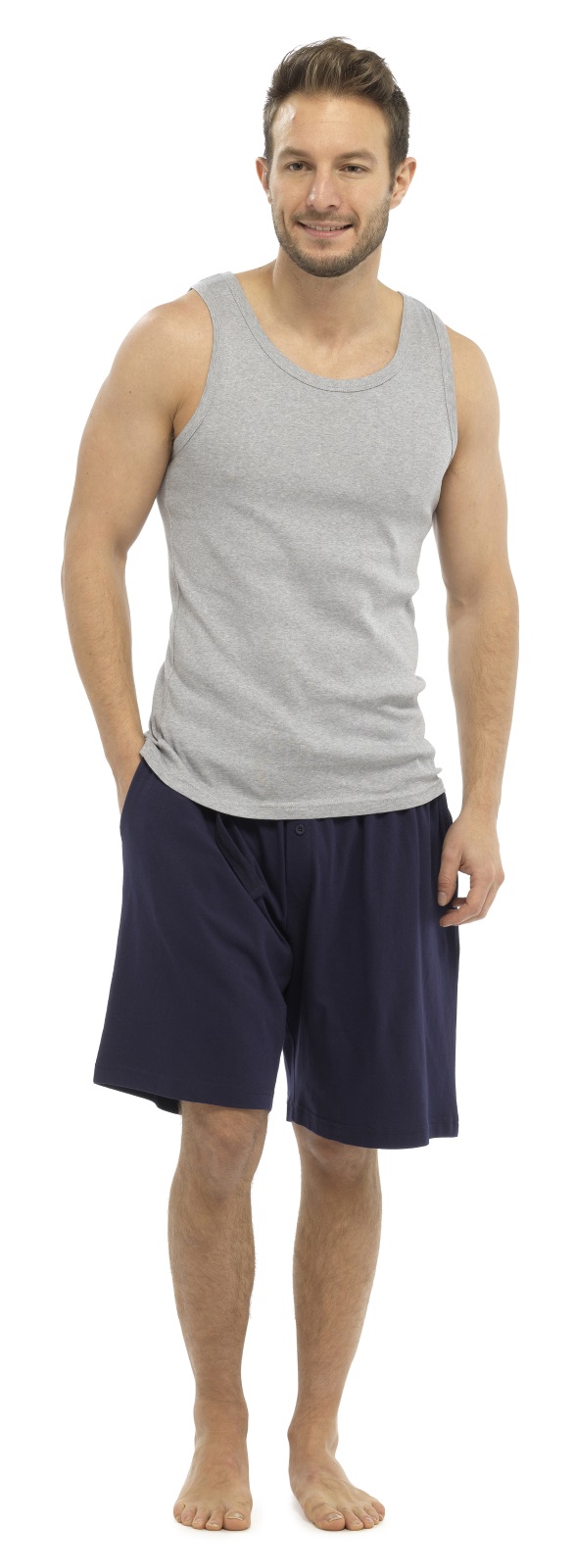 Mens Vest And Shorts Pyjama Set Store 