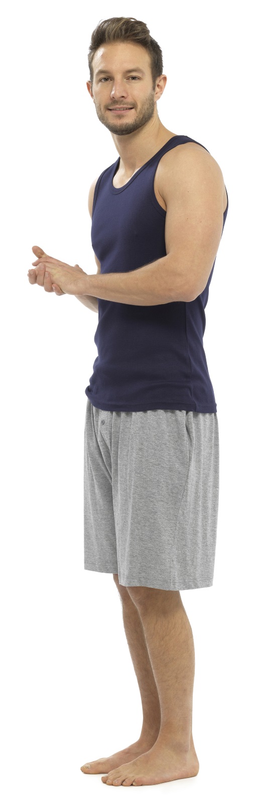 Mens Vest And Shorts Pyjama Set Store 