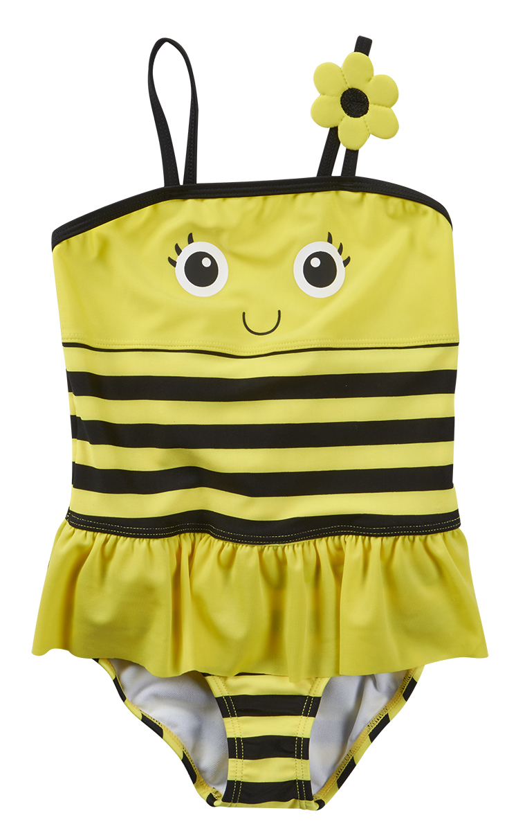 Cute Baby Girls Novelty Character Swimming Costume ...