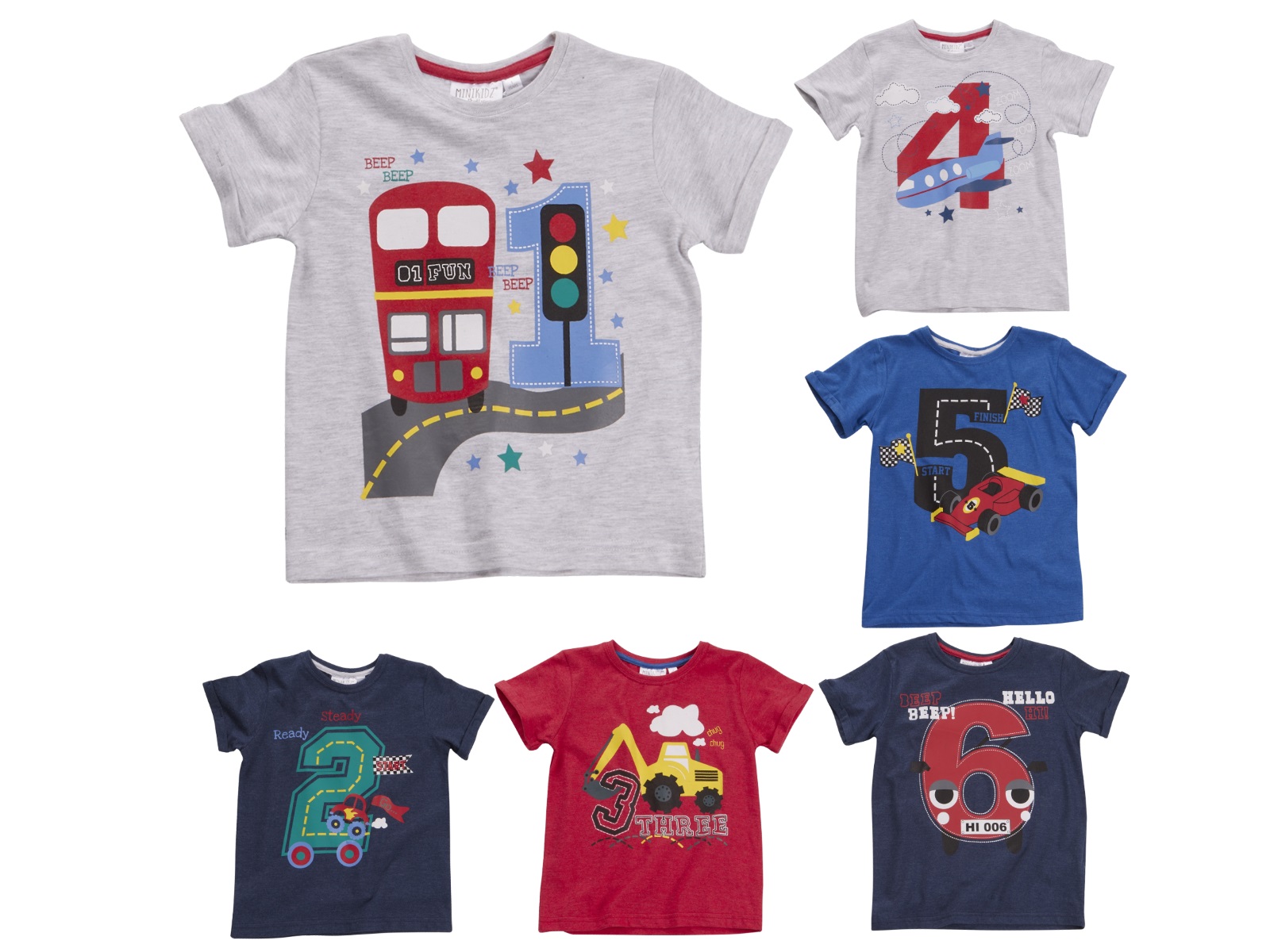 Boys Novelty Birthday Age Number T Shirt Short Sleeve Top Kids Childrens Size eBay