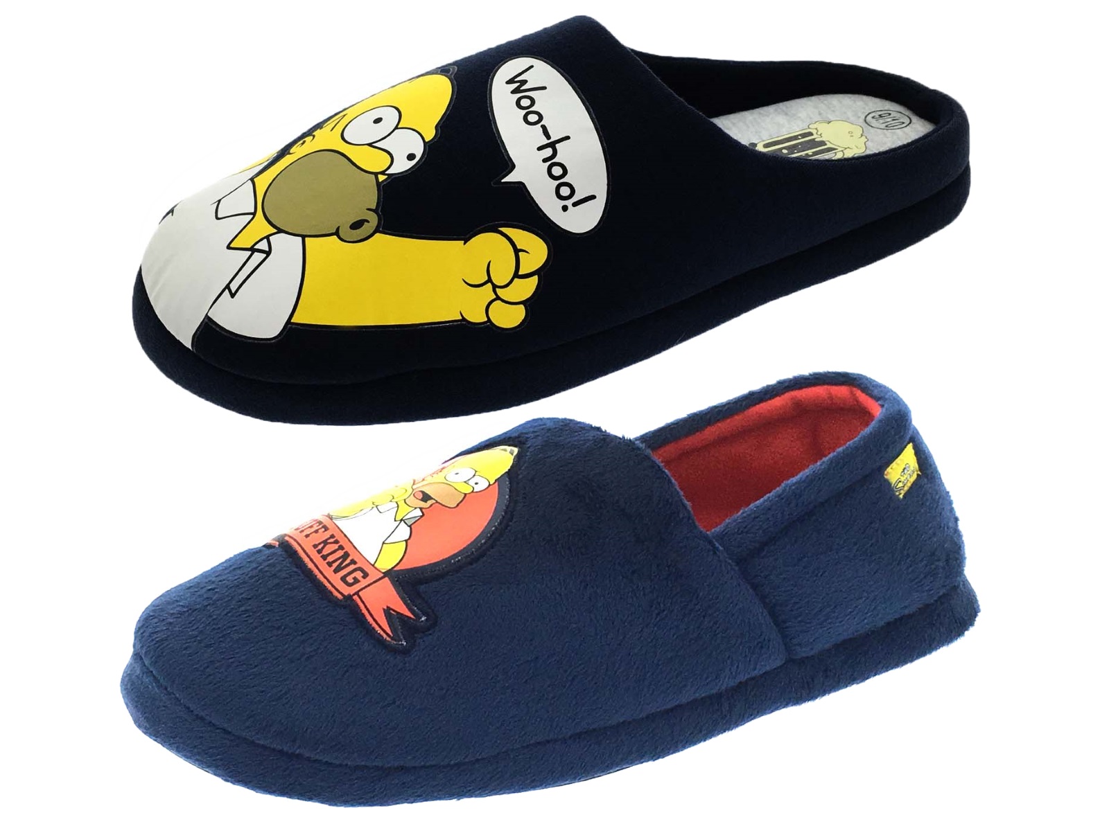 boys simpsons slippers mens simpsons slippers novelty plush duff homer mules boys simpsons slippers mens simpsons slippers novelty plush duff homer mules