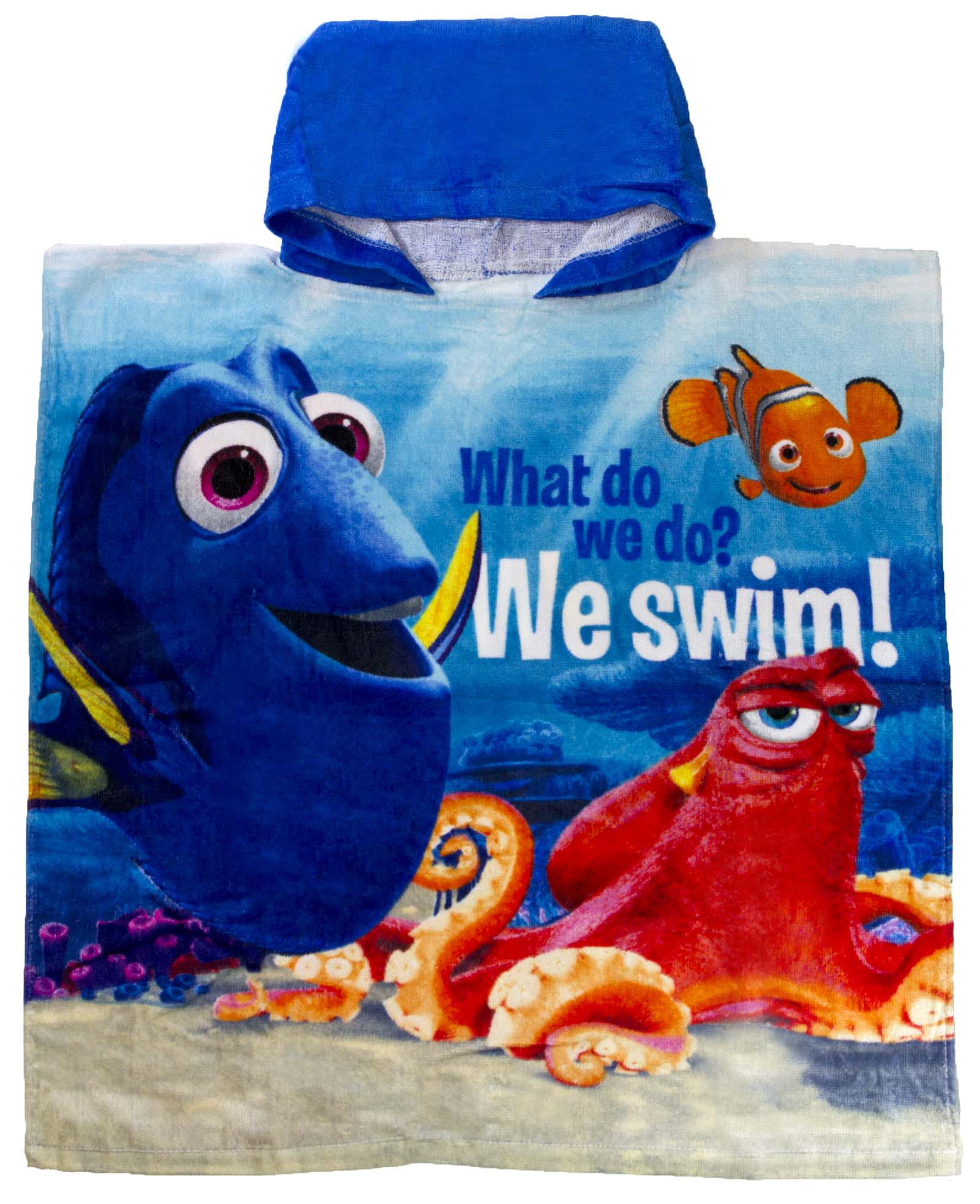 Disney Finding Dory Hooded Beach Towel Bath Poncho Swimming Holiday