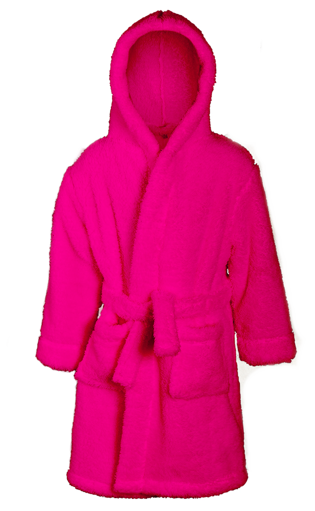 Kids Girls Fleece Dressing Gown Bath Robe Housecoat Childrens Xmas Gift