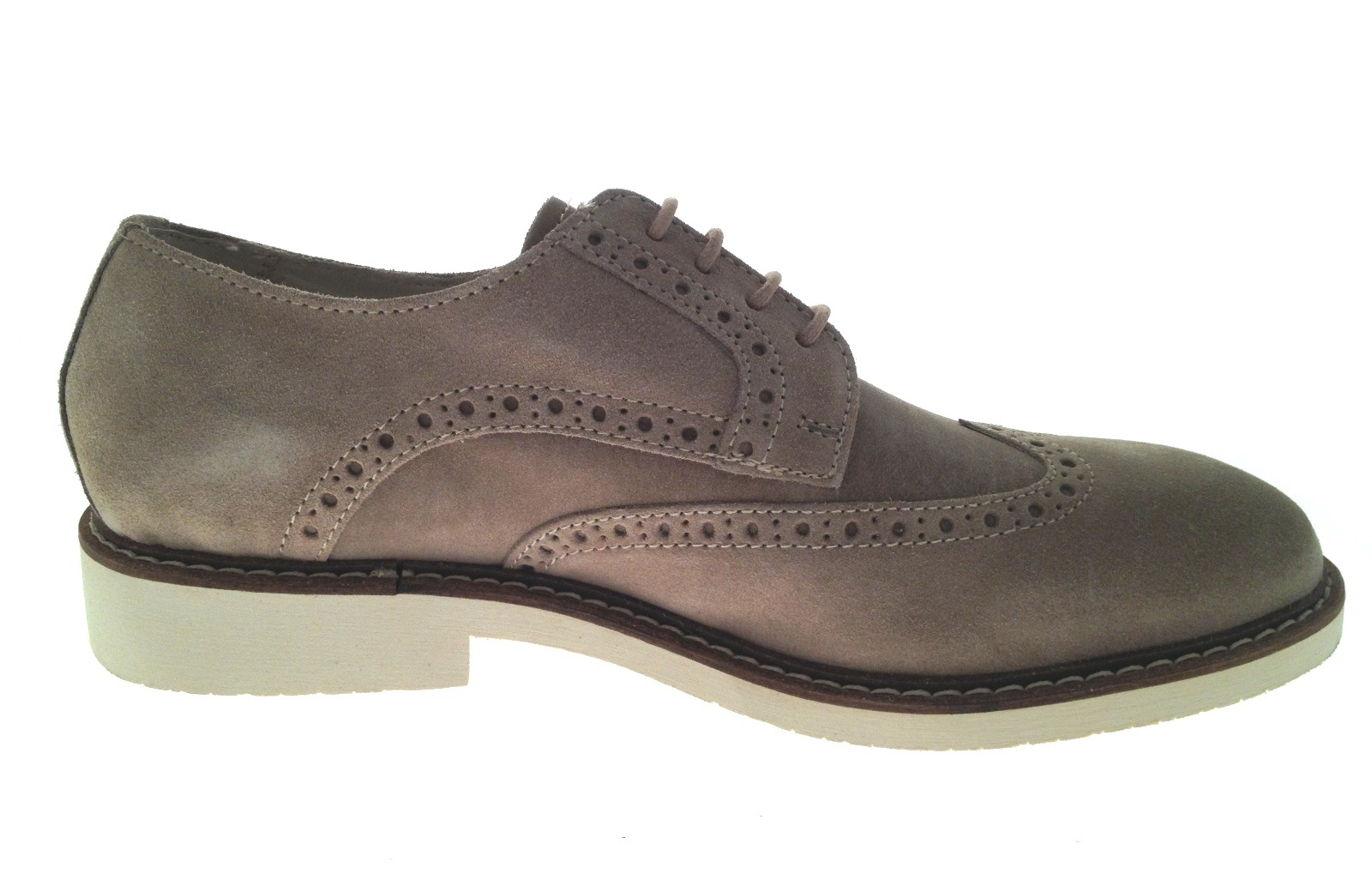 brogues with white soles