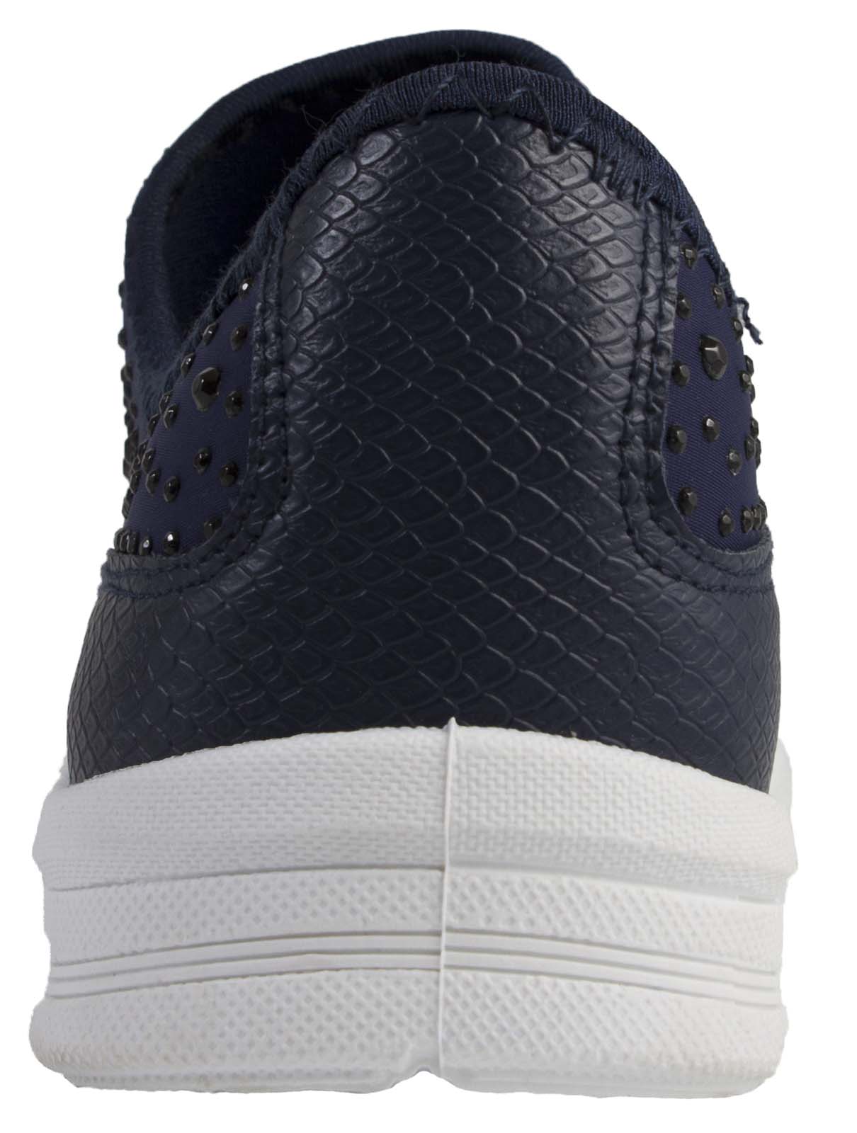 Womens Glitter Trainers Jewel Slip On Pumps Comfort Walking Shoes Ladies eBay