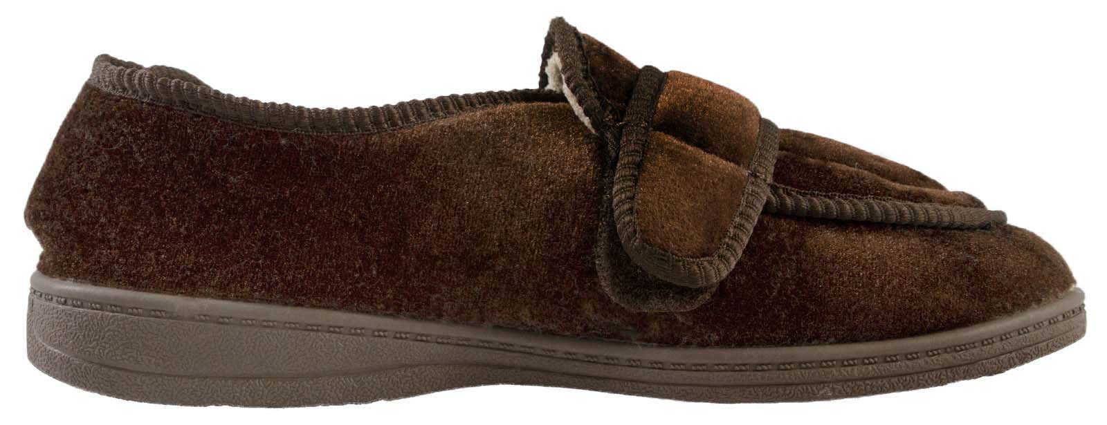 MENS DIABETIC ORTHOPAEDIC MEMORY FOAM COMFORT SLIPPERS WIDE FIT SIZE 611