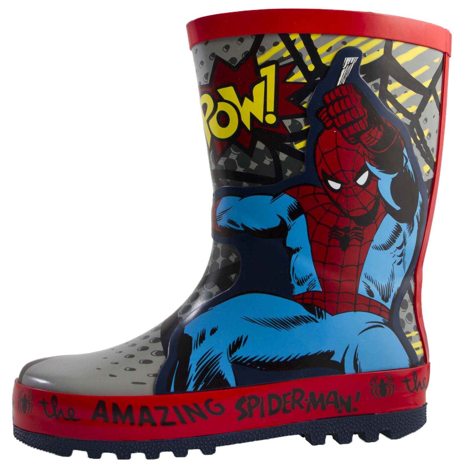 Marvel Spiderman Licht-Up Laarzen Voor Kinderen | Knipperende Regen- En Sneeuwlaarzen | Waterdichte Wellies