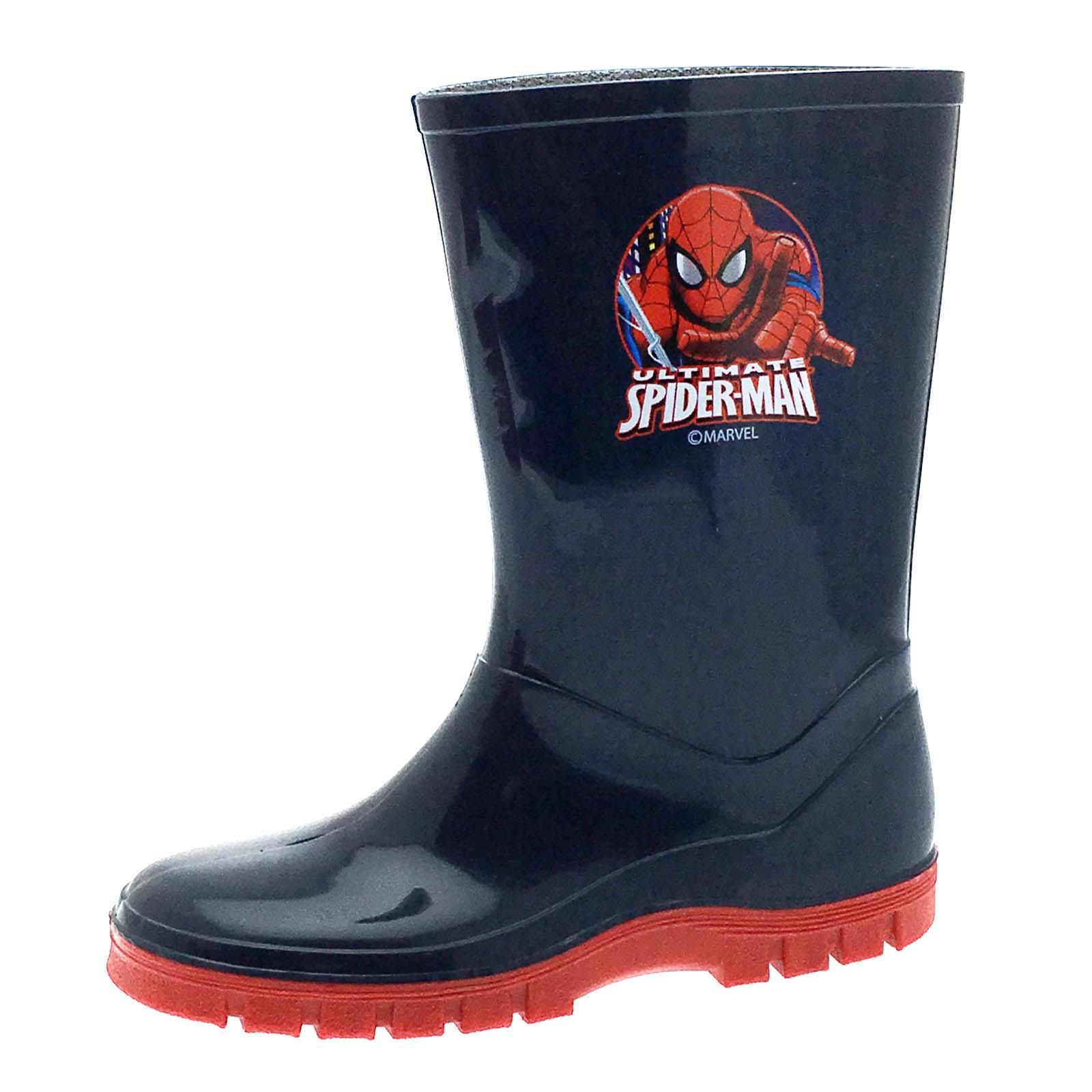 Spiderman Wellington Boots Boys Marvel Superhero Wellies