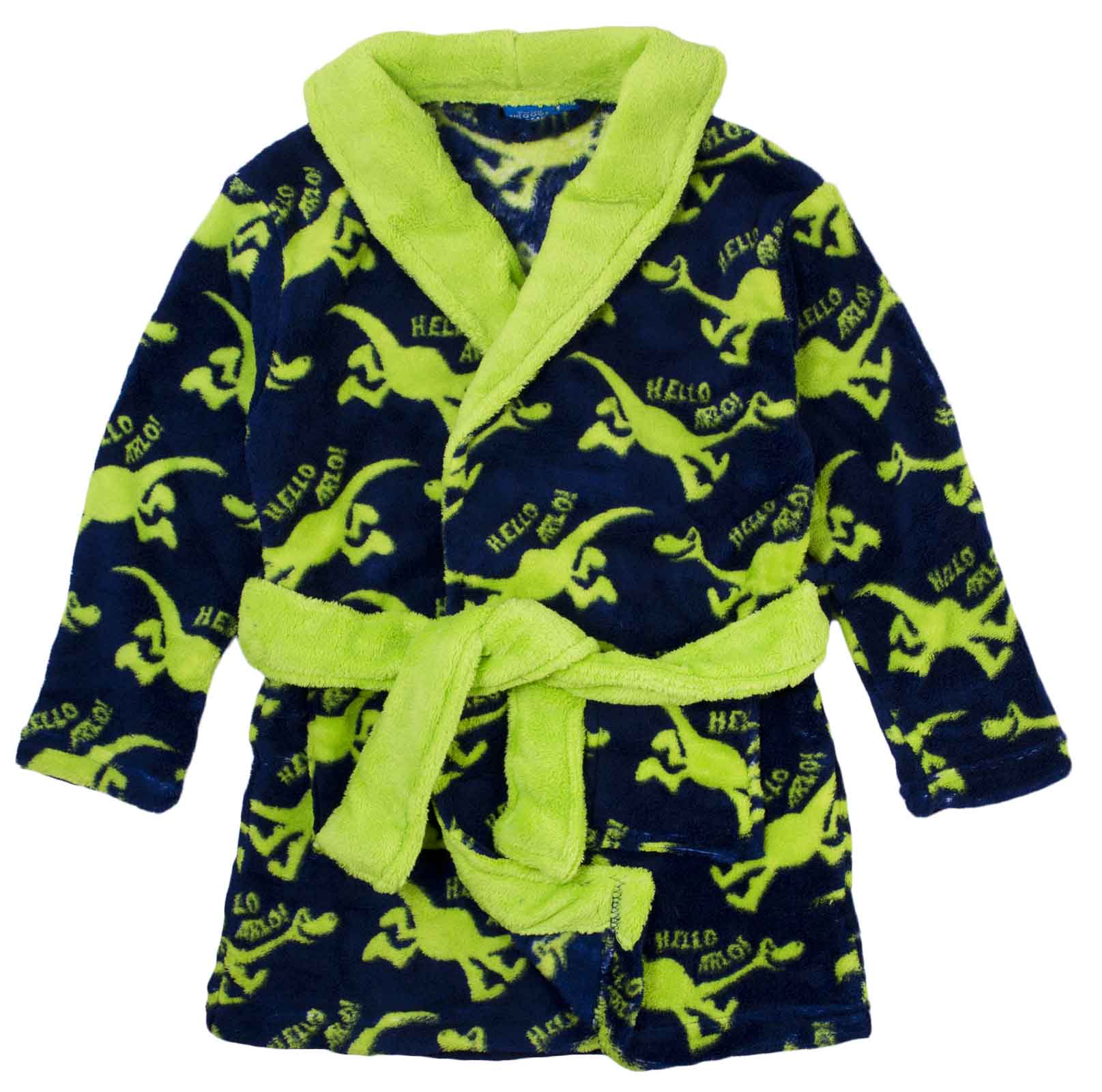 Boys Disney The Good Dinosaur Arlo Spot Fleece Dressing Gown Bath Robe