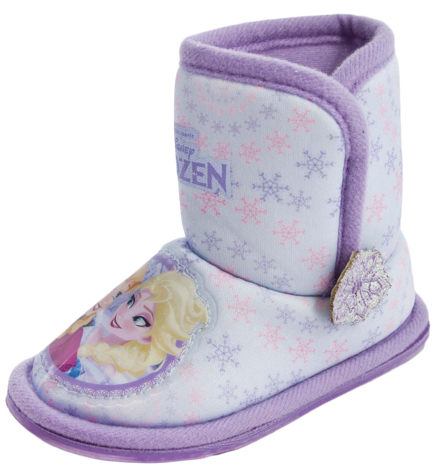 Kids Girls Disney Frozen Anna Elsa Slippers Mules Character Shoes Size